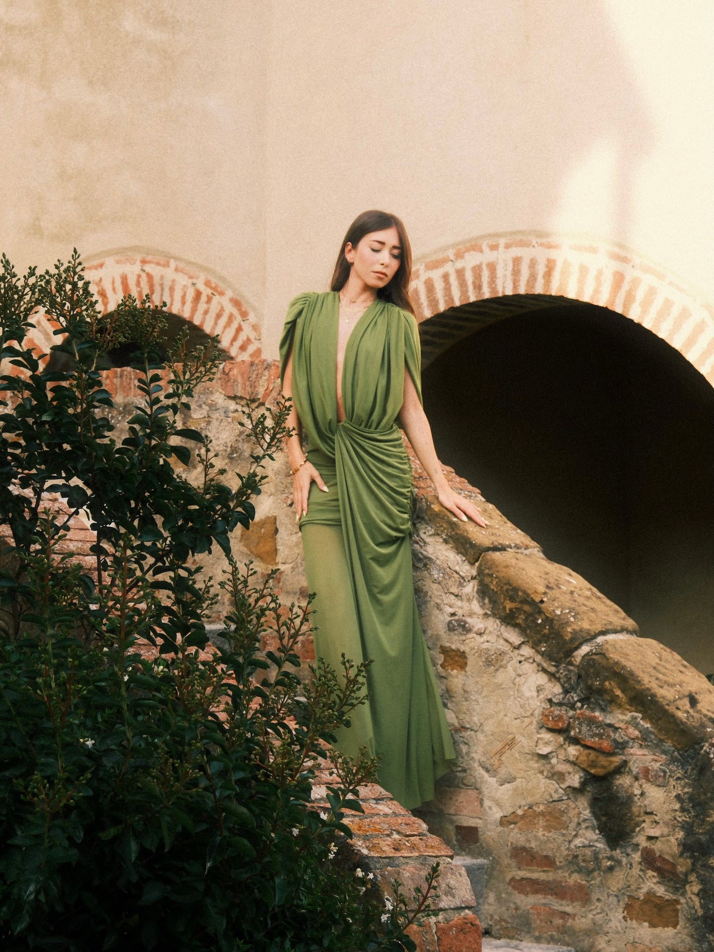 Abito tulle verde