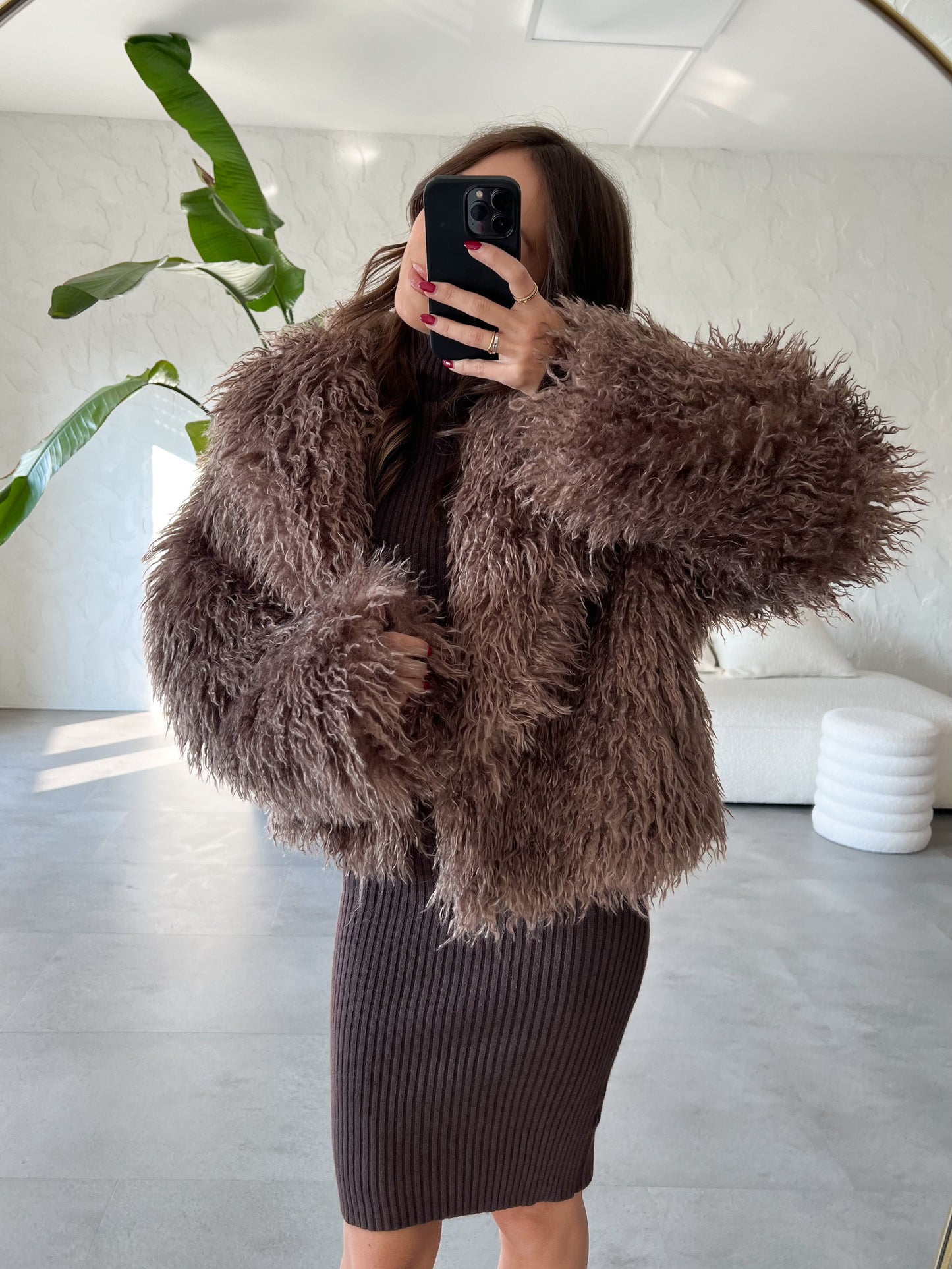 Eco pelliccia riccioli