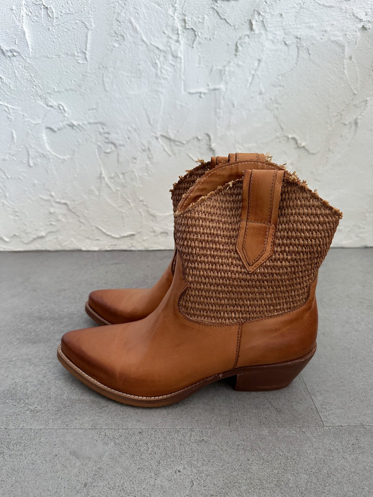 Texano rafia cuoio