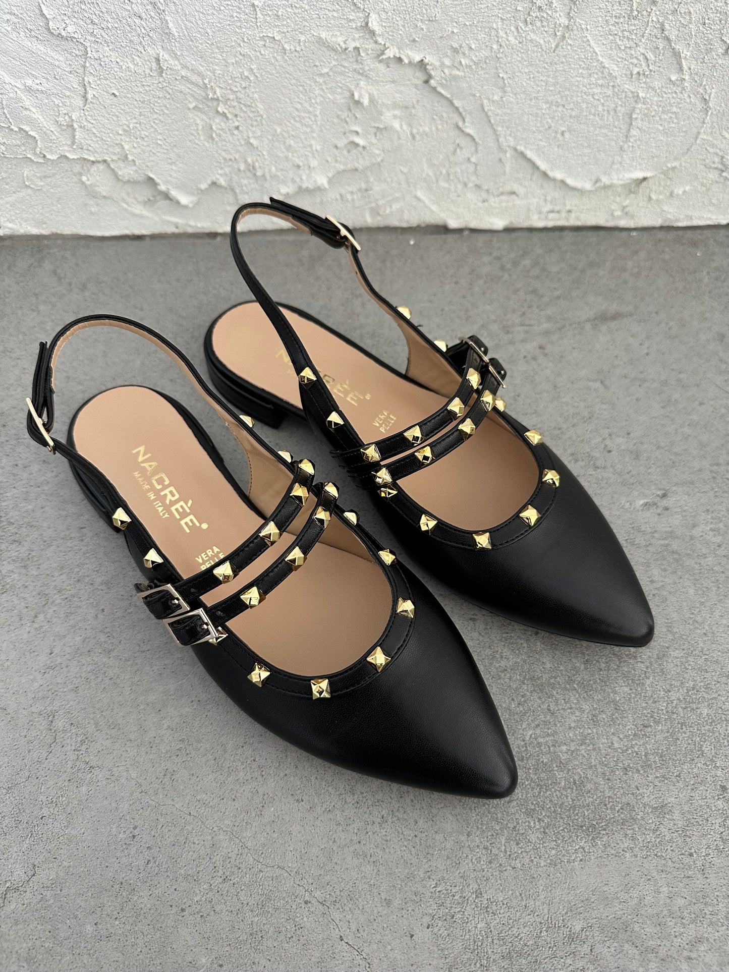 Slingback Nacrèe borchie cinturini