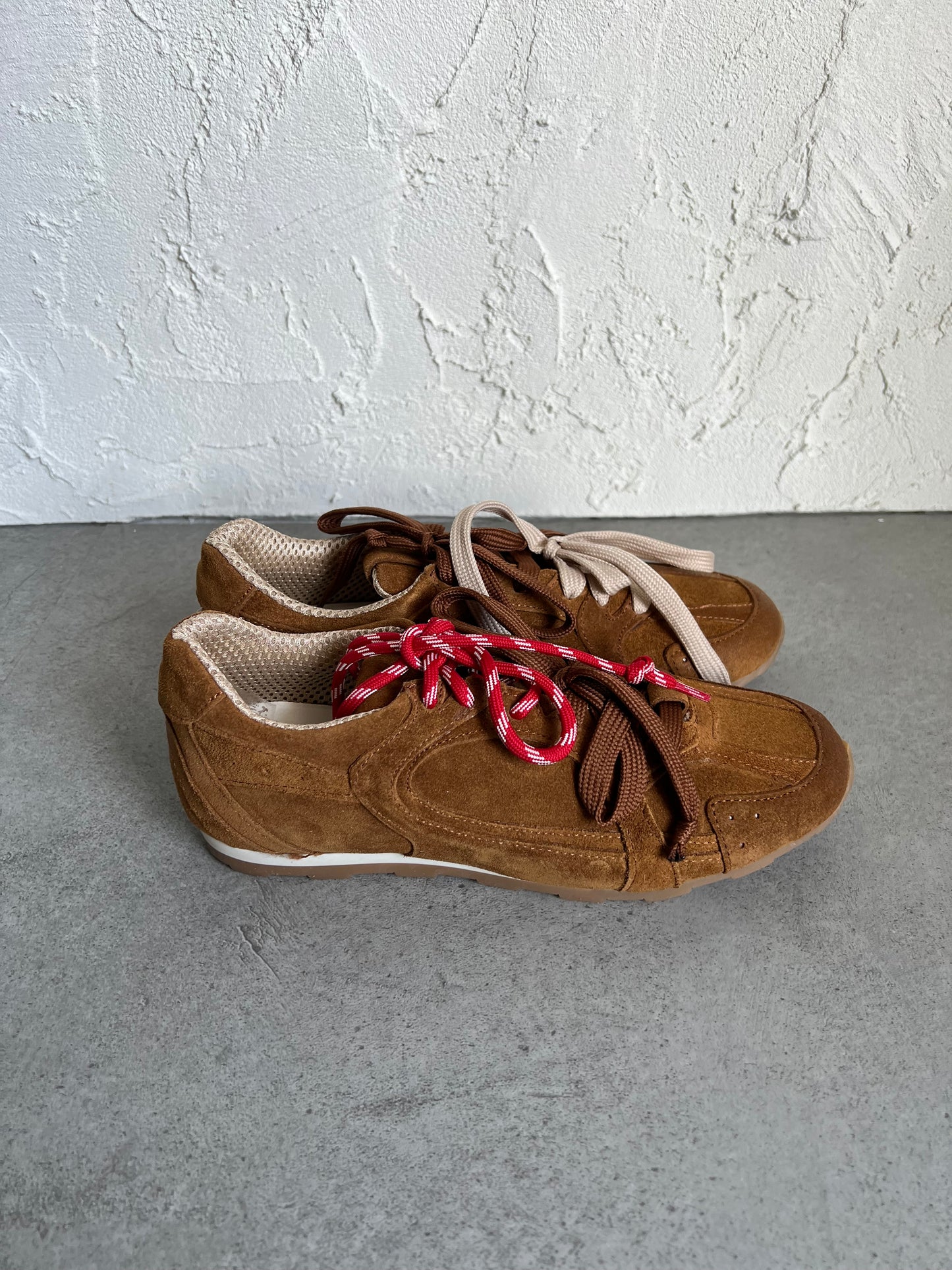 Sneakers suede Divine Follie cuoio
