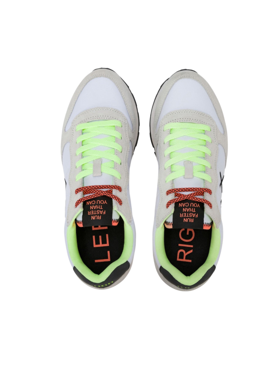 SUN68 Tom fluo bianco