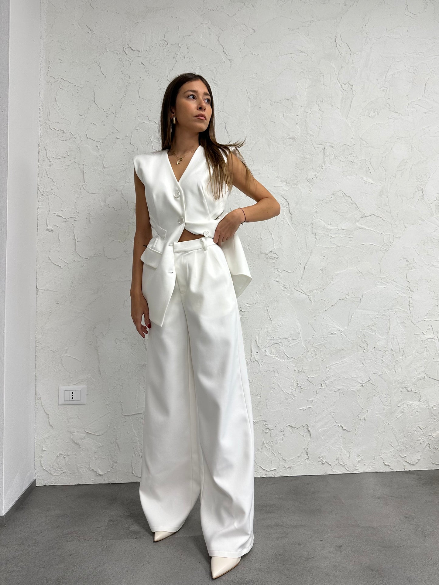 Pantalone bianco Eleh