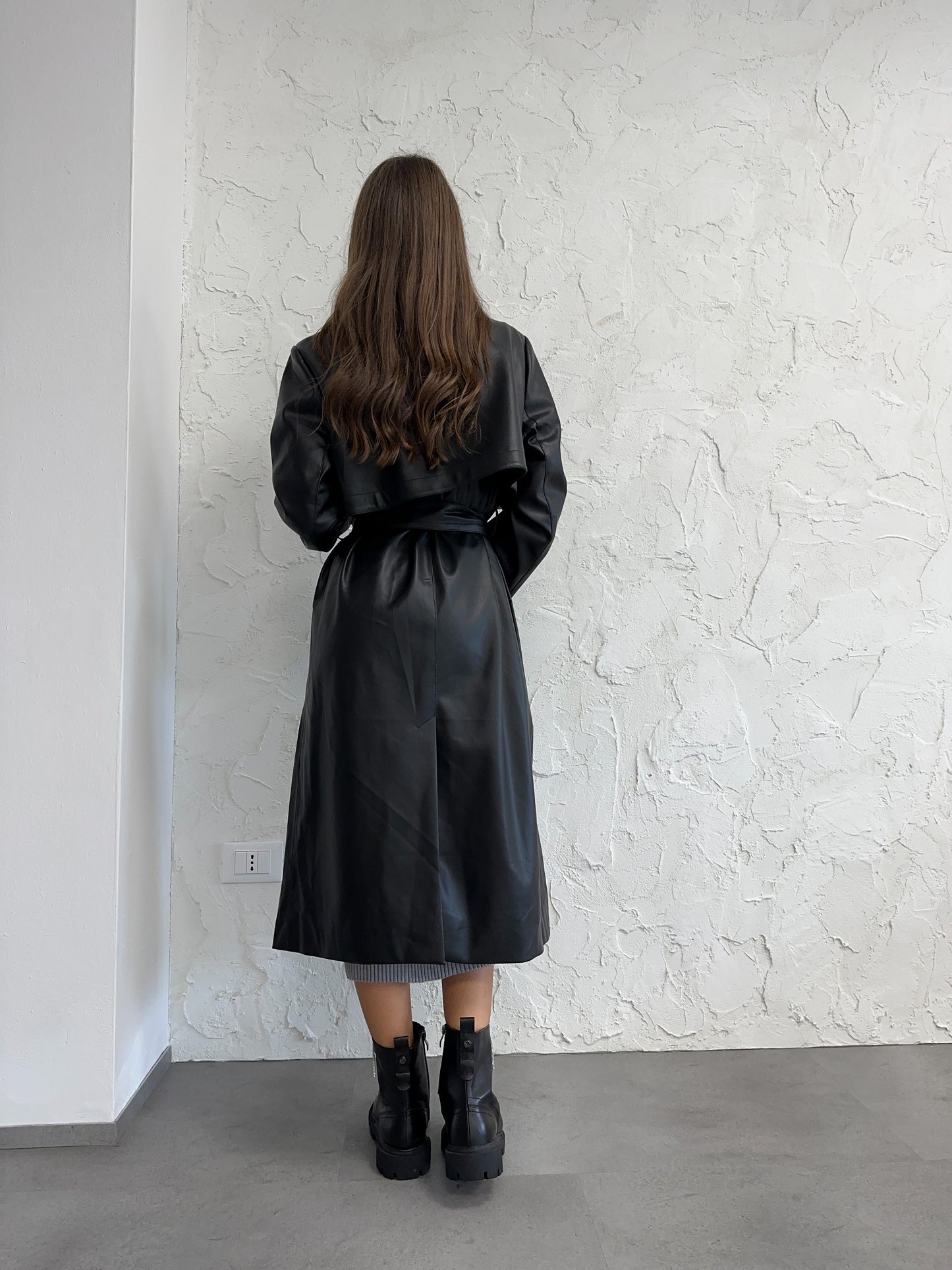 Trench simil pelle Eleh