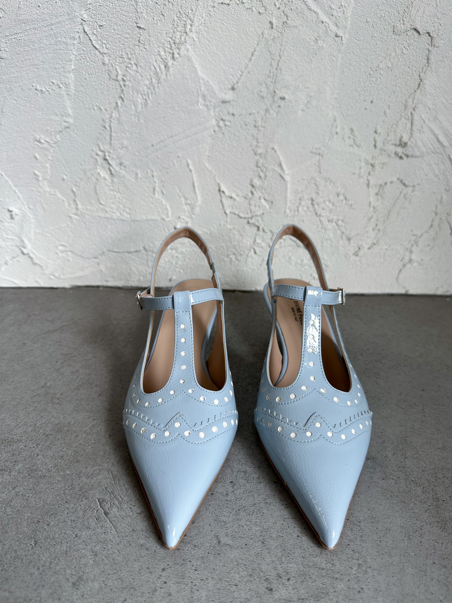 Slingback coda di rondine celeste