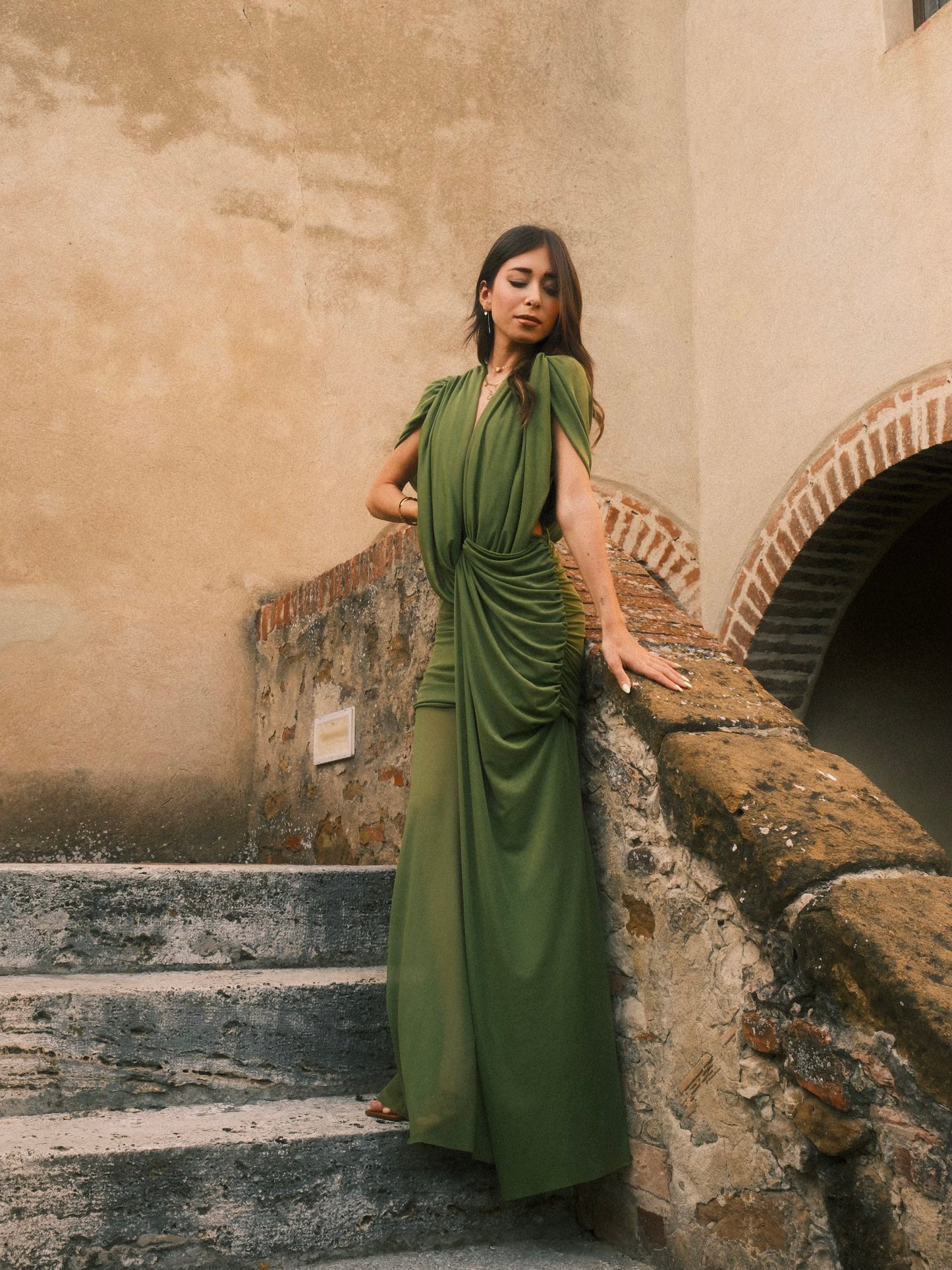 Abito tulle verde