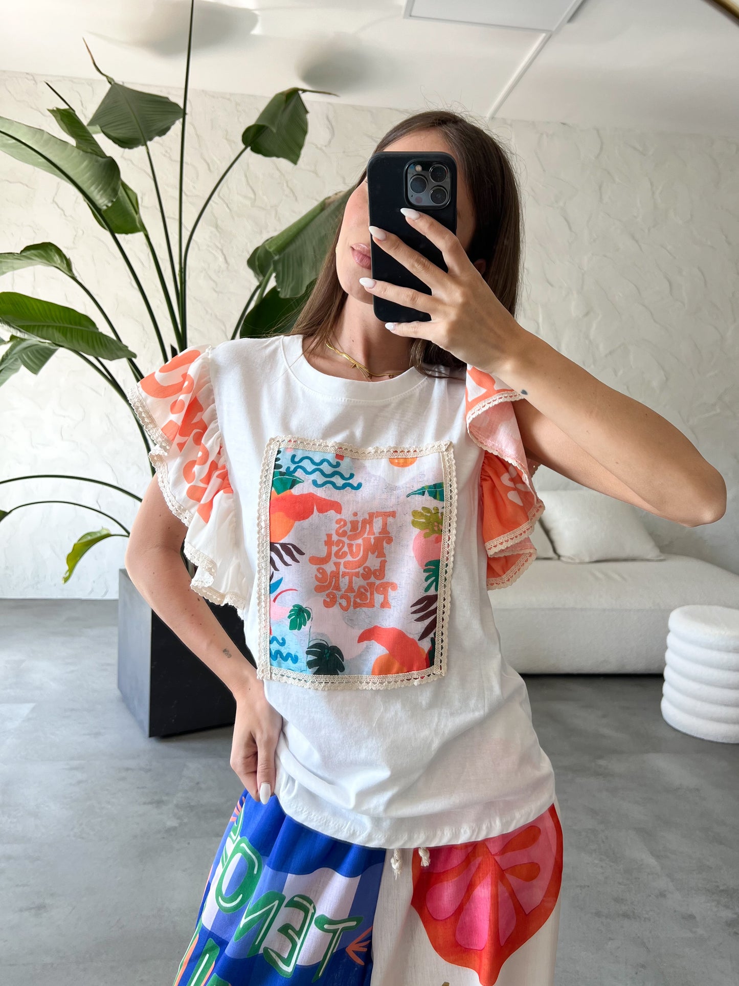 T-shirt voulant