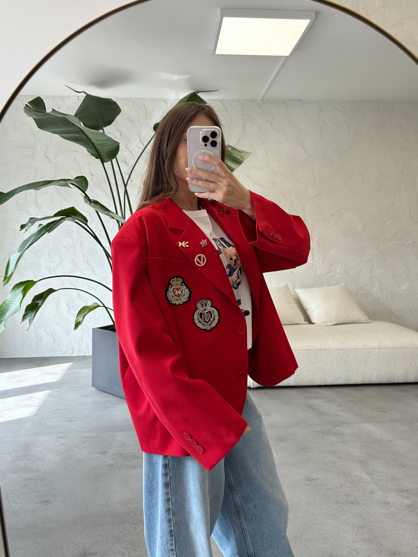 Giacca cropped spille Vicolo