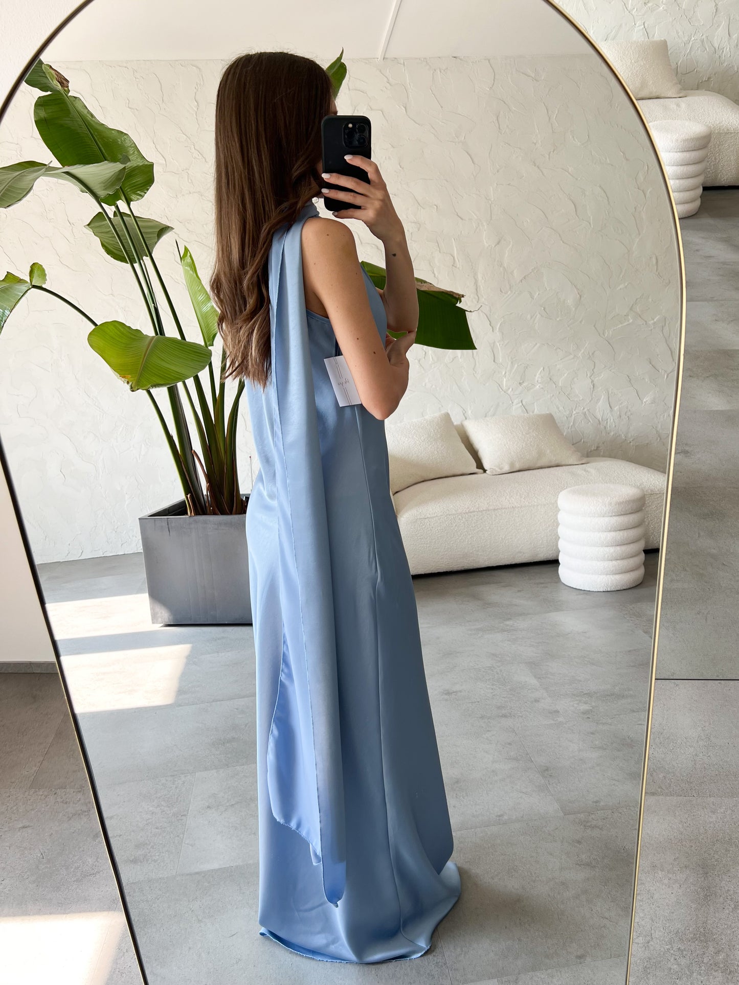 Abito fascia satin