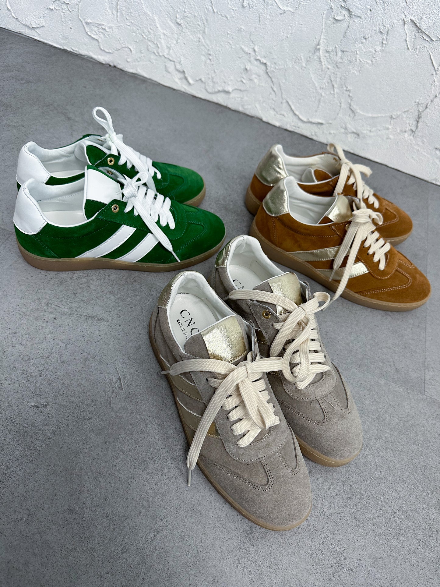 Sneakers camoscio beige