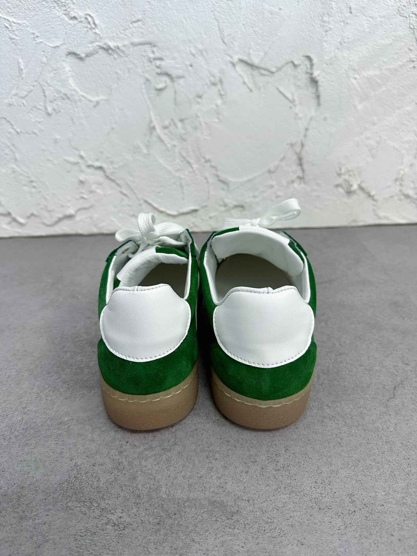 Sneakers camoscio verde