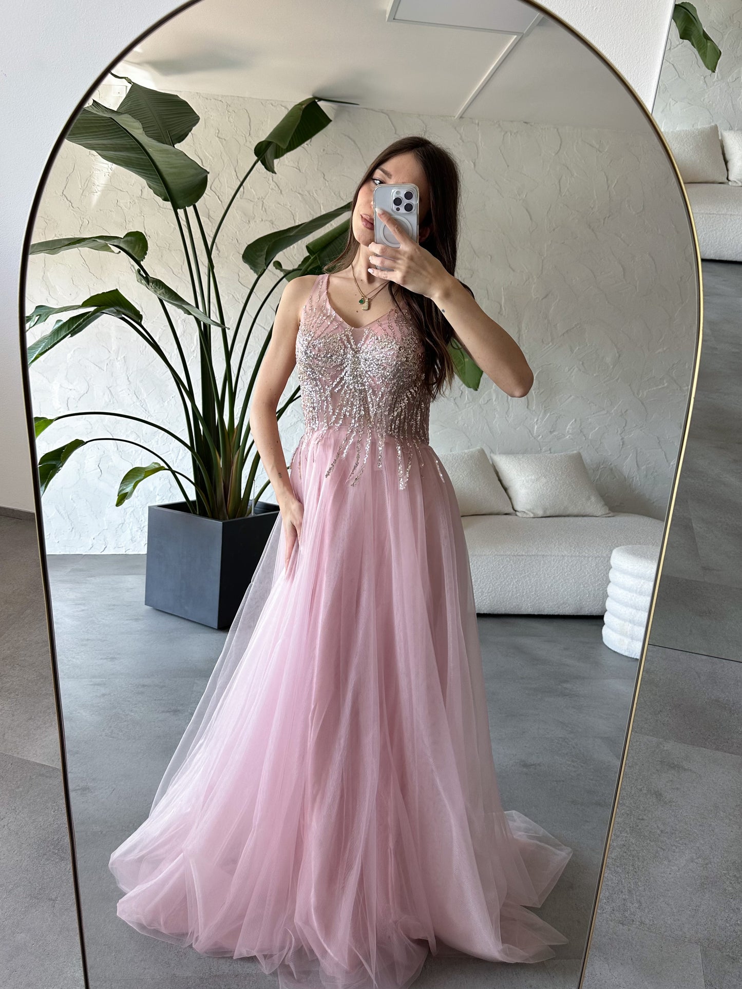 Abito lungo tulle
