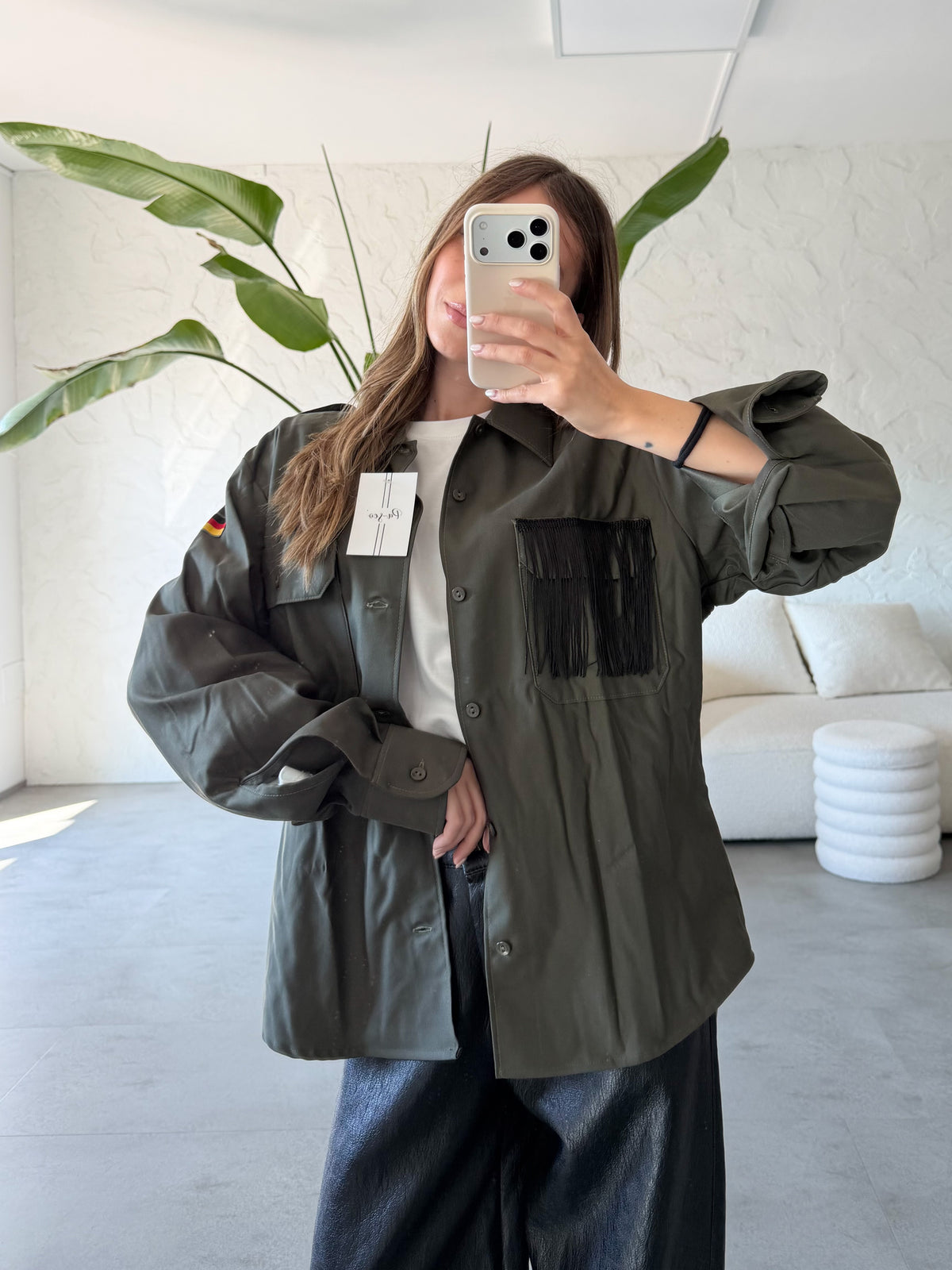 Camicia military frange
