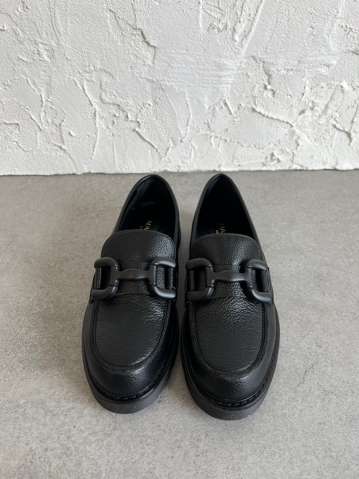 Mocassino total black Nacrèe