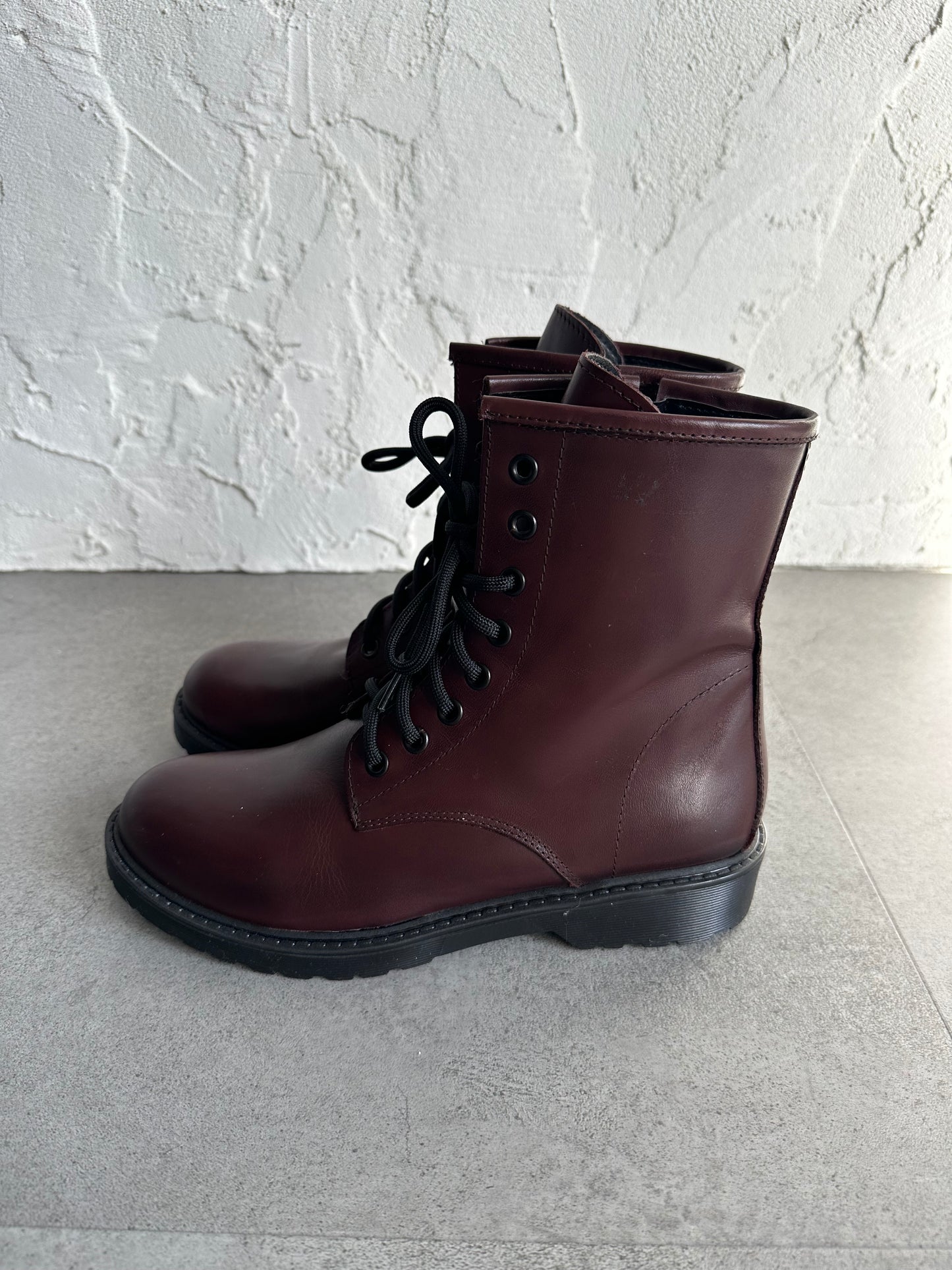 Anfibio vera pelle bordeaux