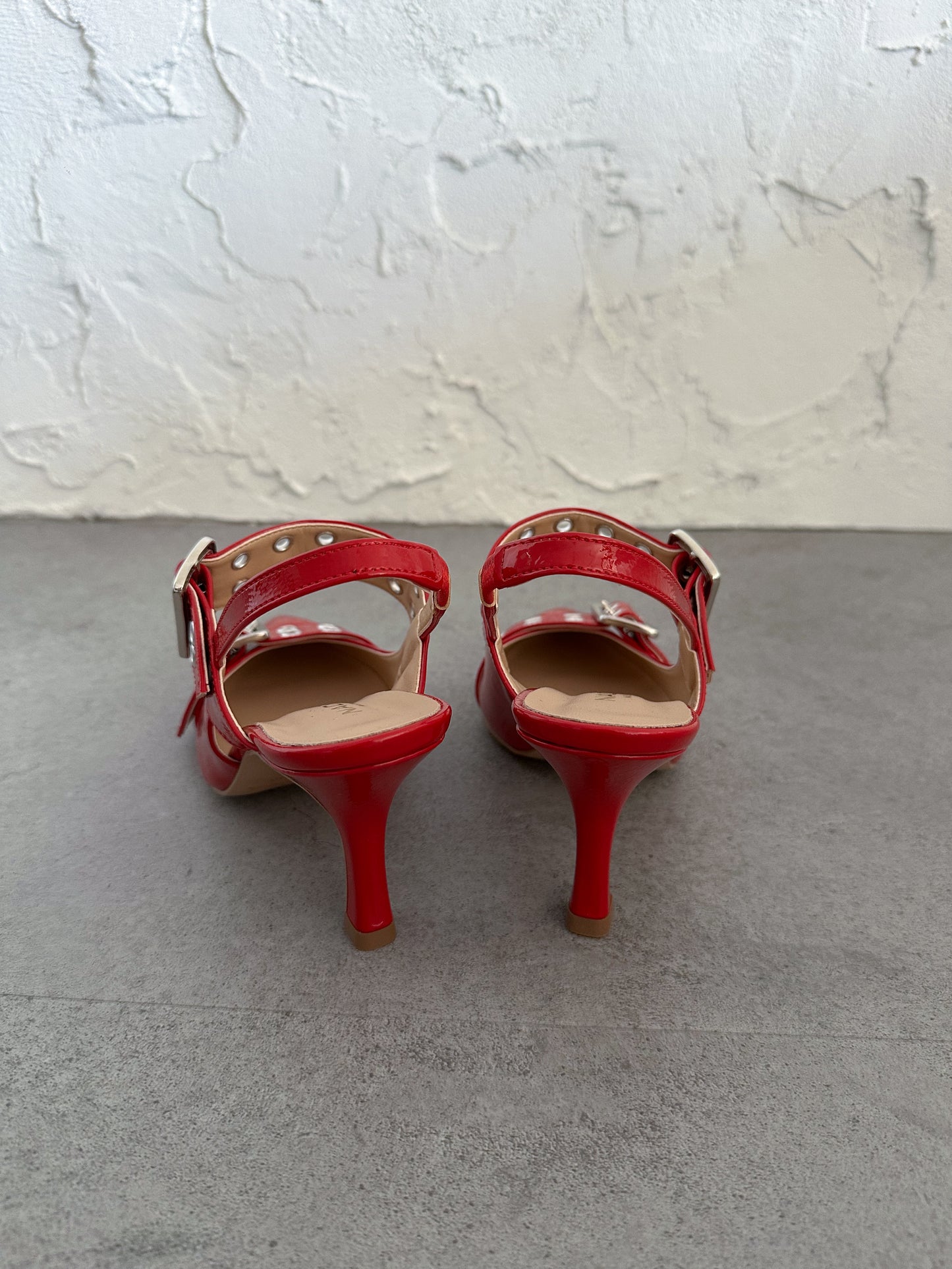 Chanel doppia fibbia Nacrèe rosso