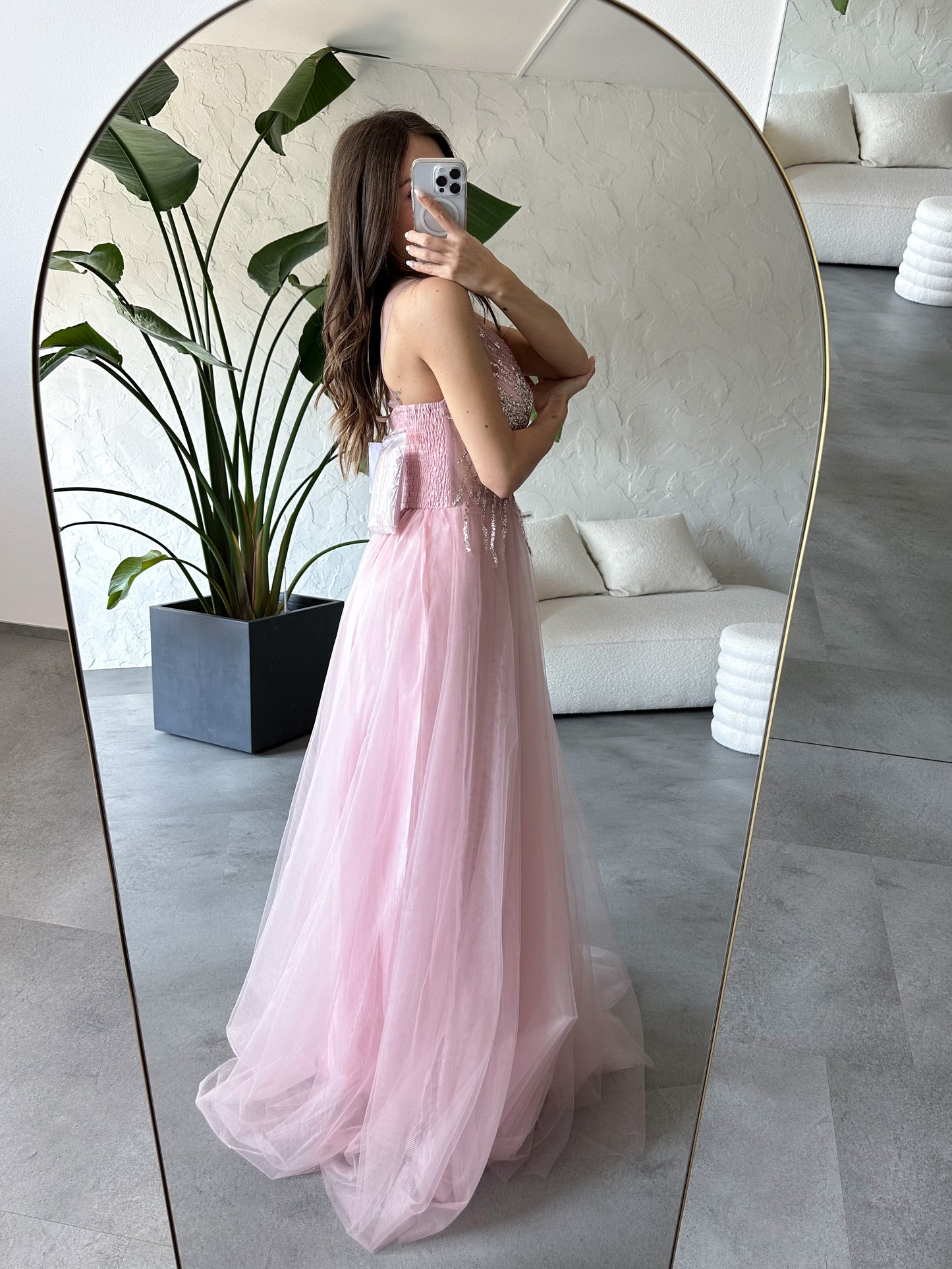 Abito lungo tulle