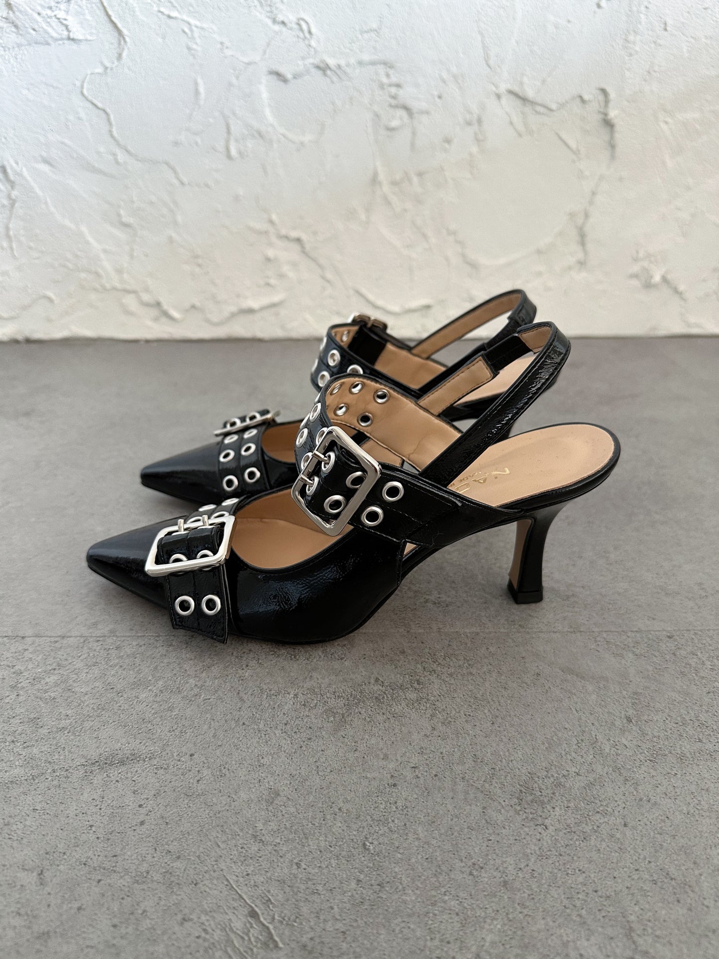 Chanel doppia fibbia Nacrèe nero
