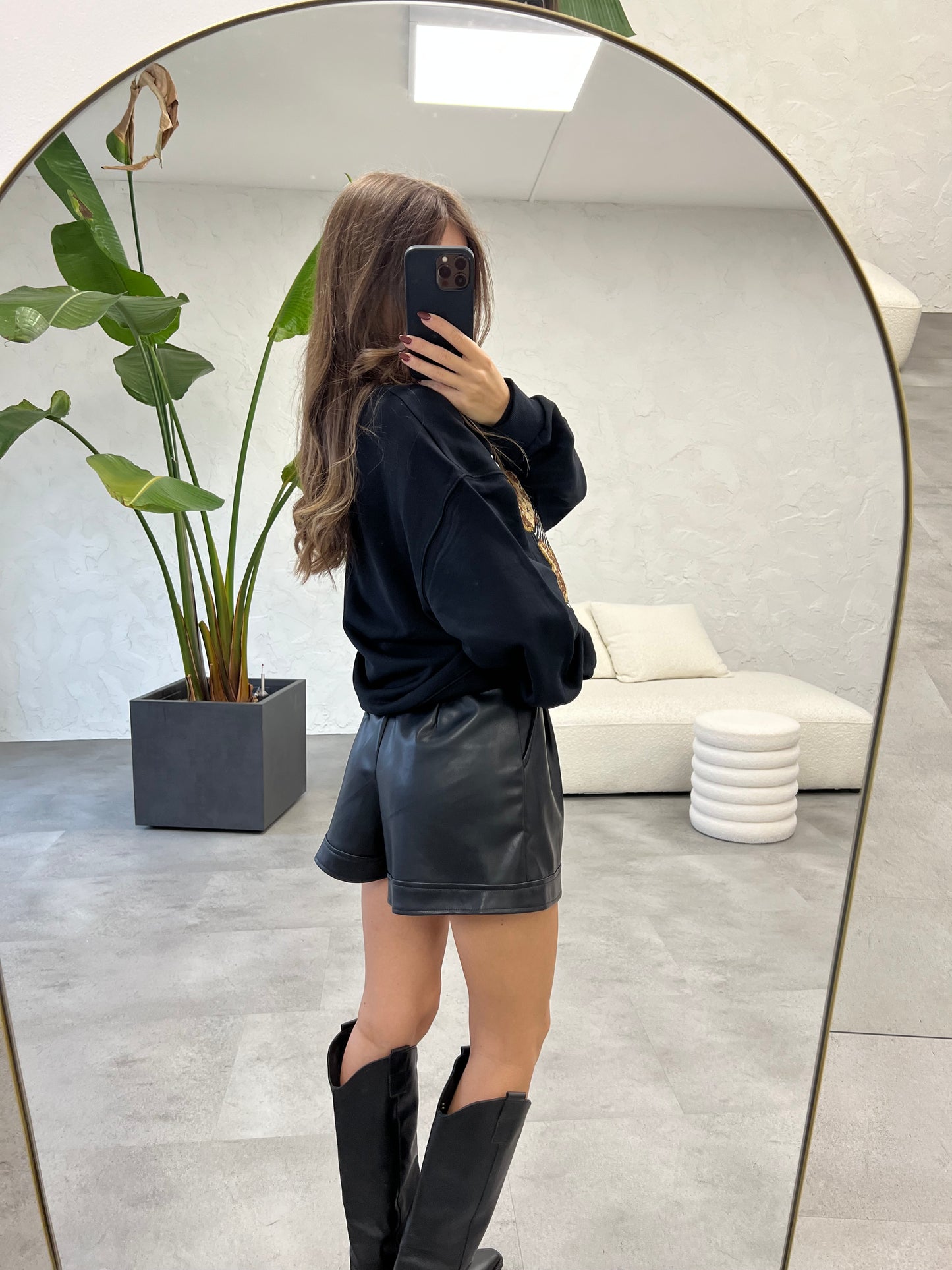 Pantaloncino eco pelle
