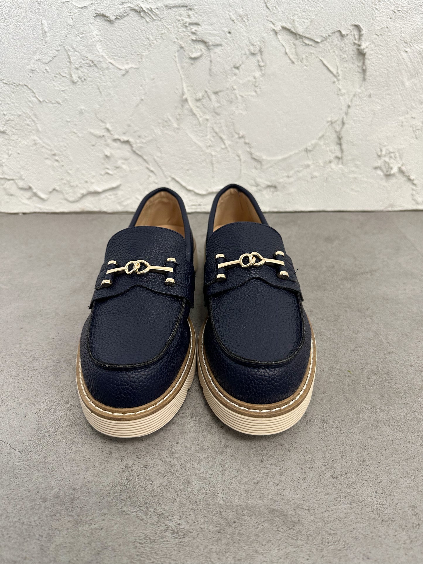 Mocassino vanity blu