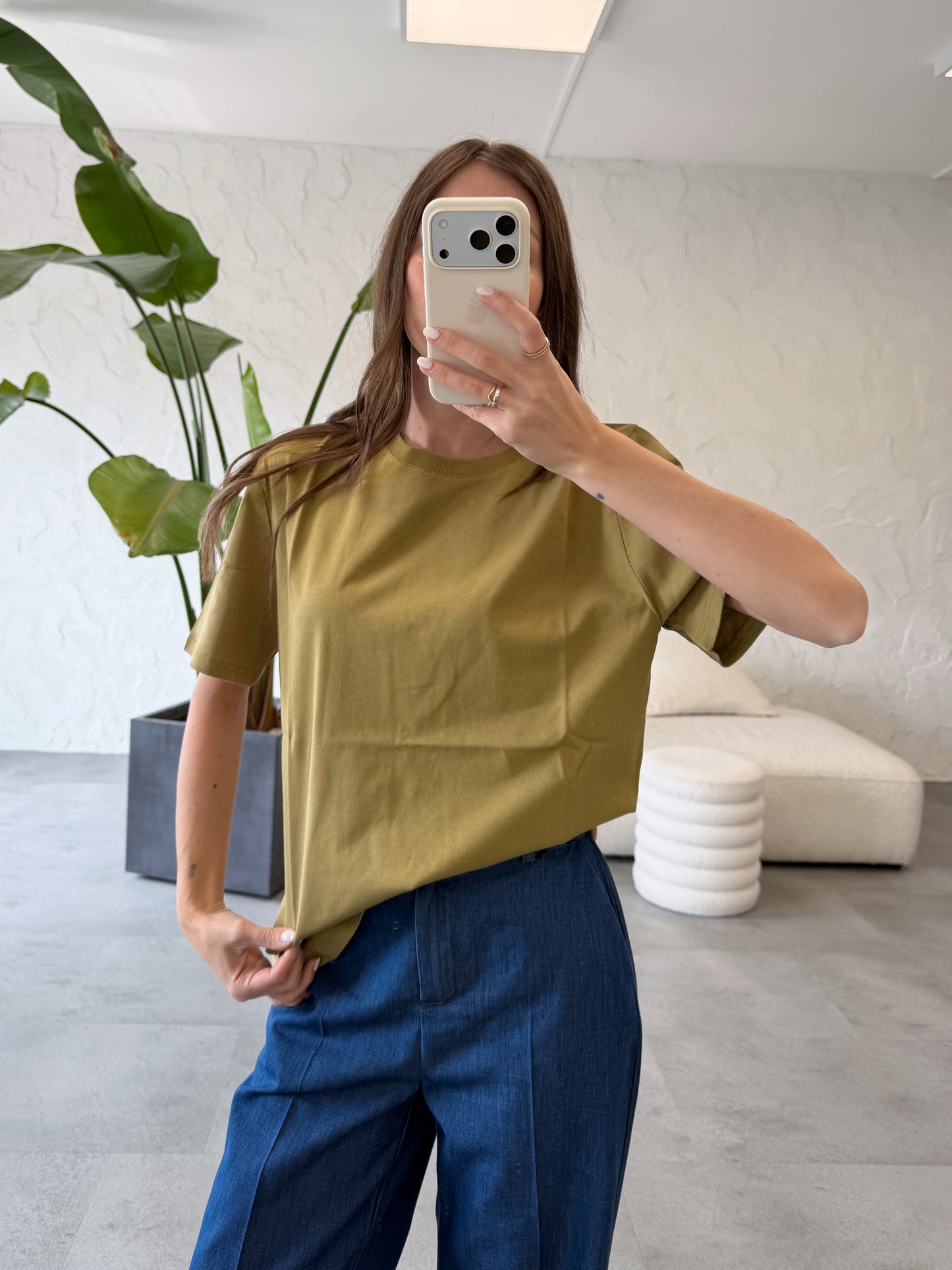 T-shirt basic over