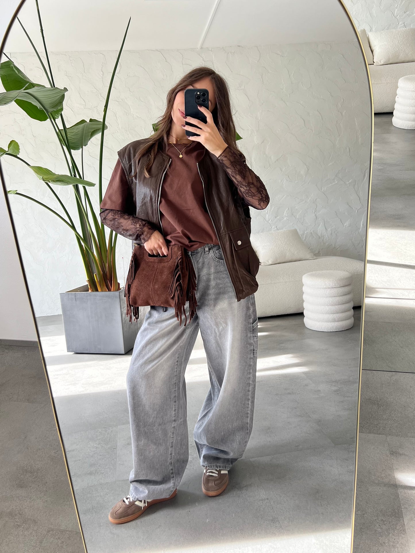 Gilet bomber eco pelle