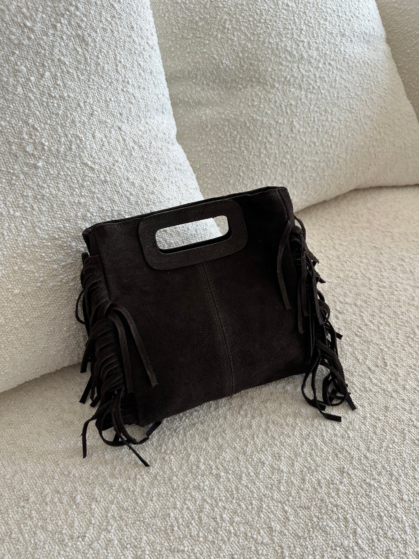 Mini borsa suede e frange