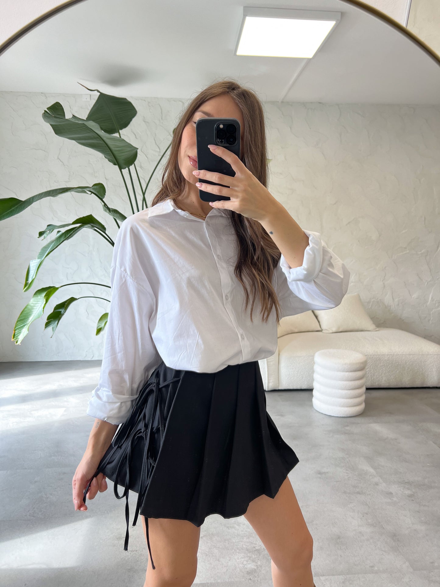 Gonna pantalone lacci