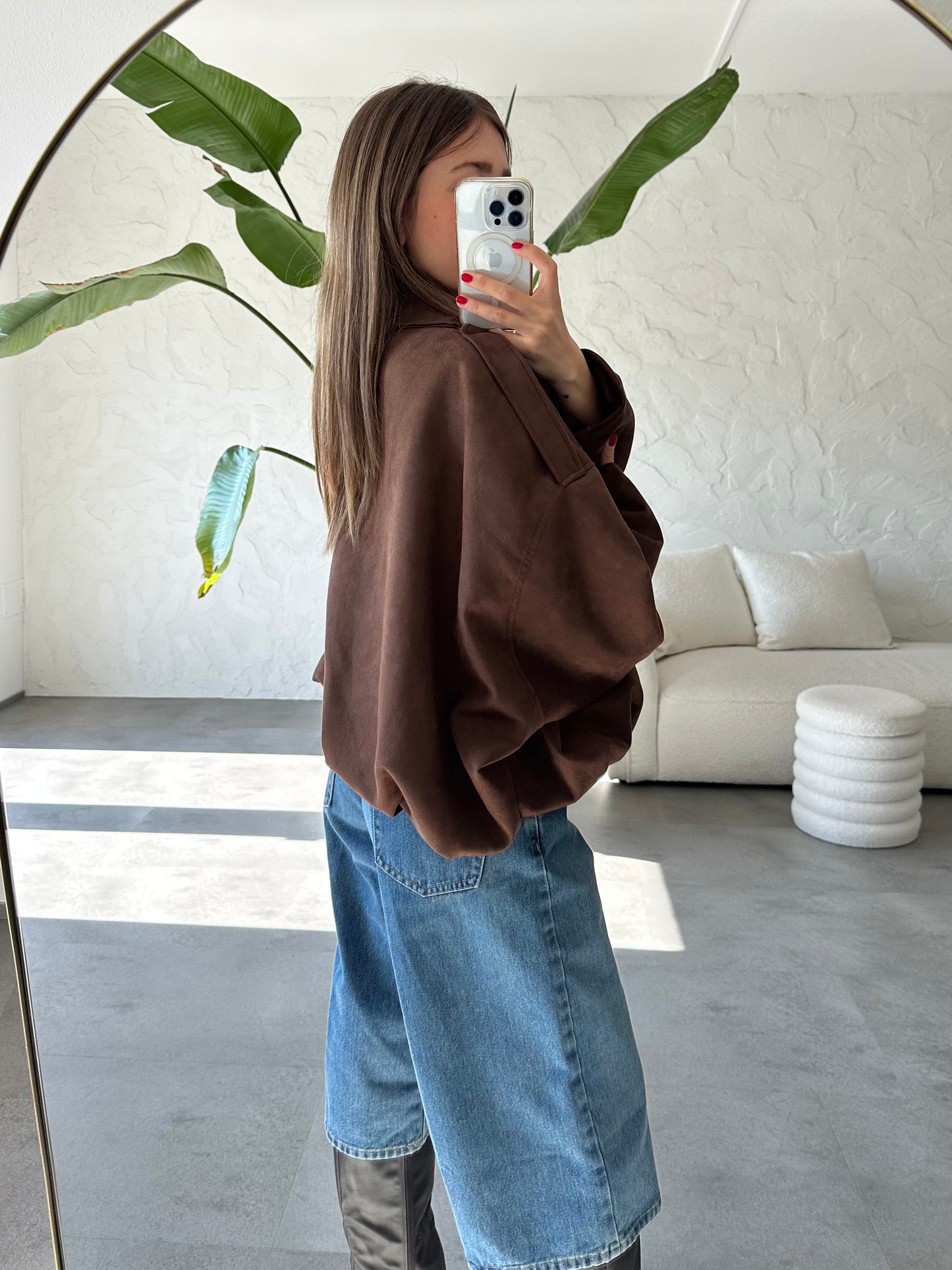 Giacca eco suede