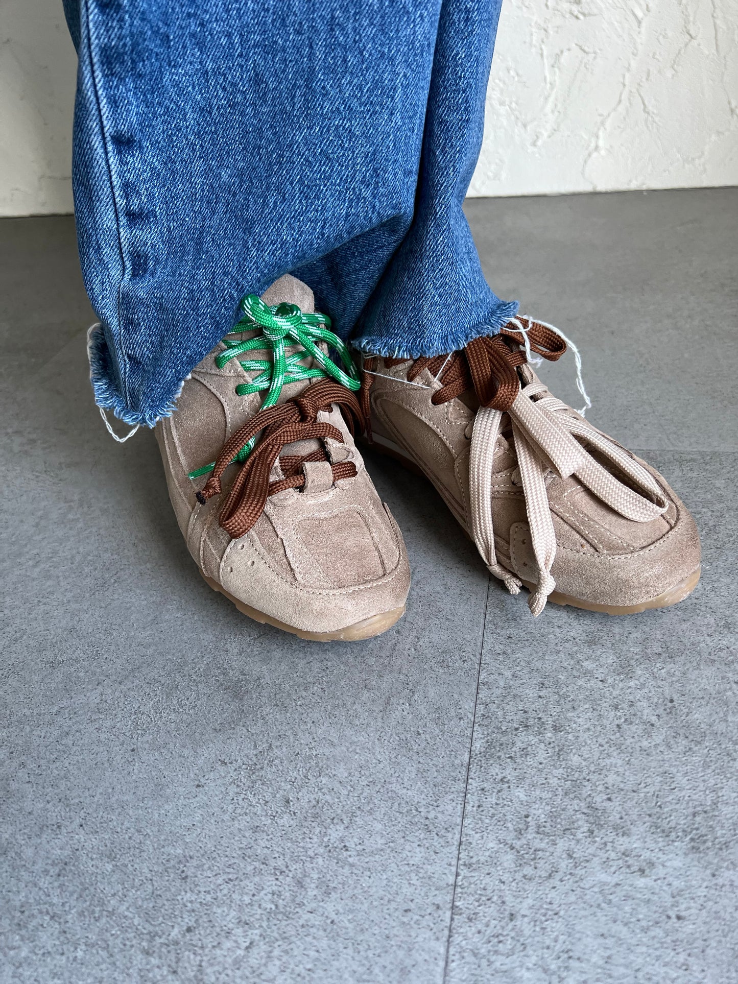 Sneakers suede Divine Follie taupe