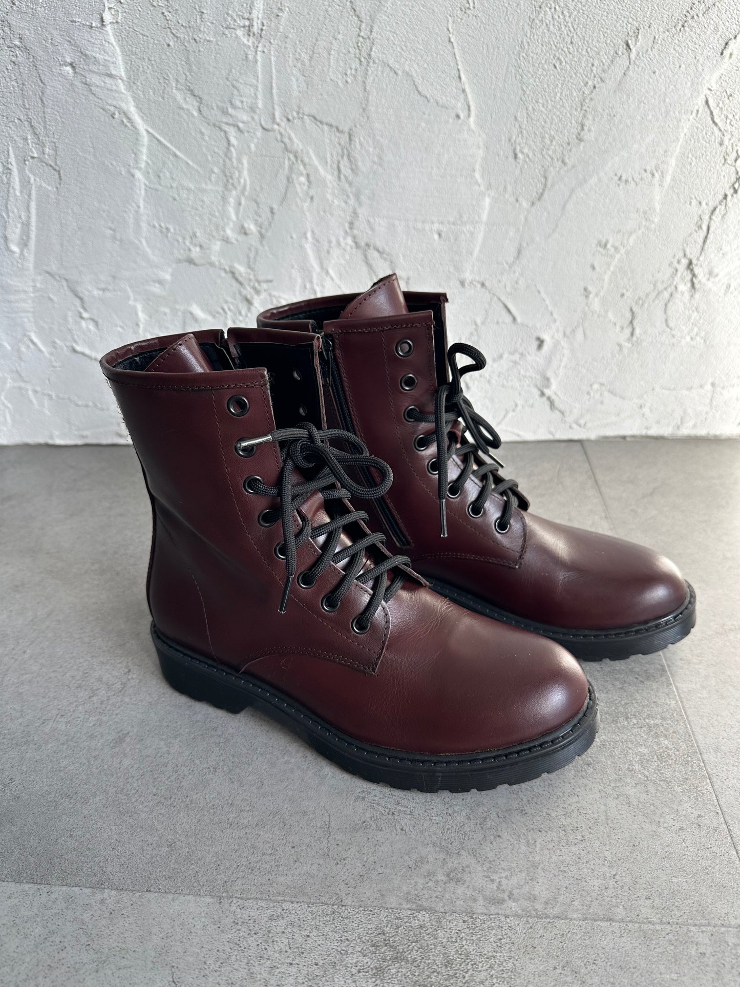 Anfibio vera pelle bordeaux