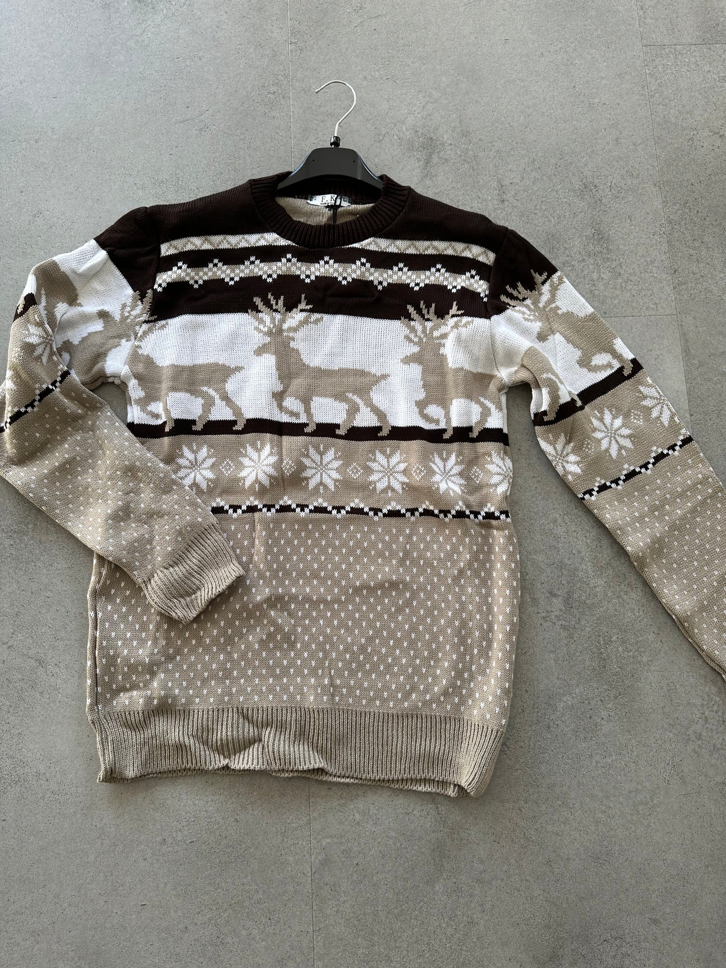 Maglione renne marrone