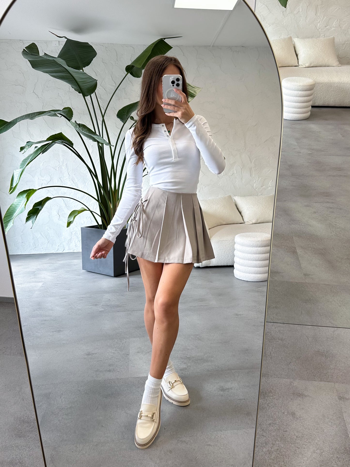 Gonna pantalone lacci