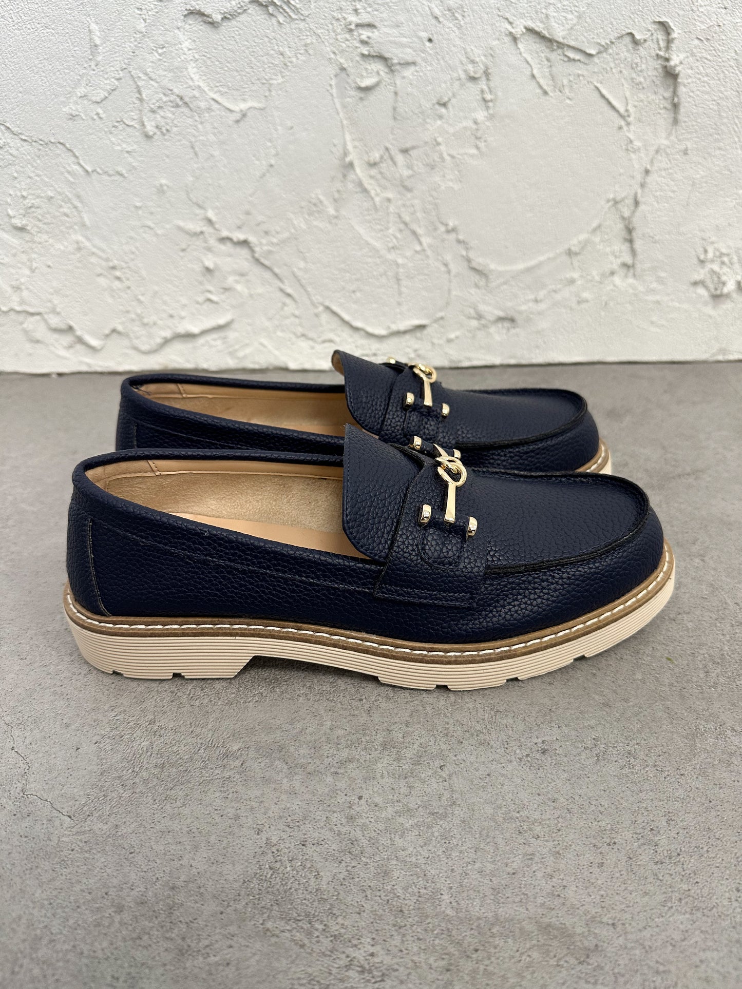 Mocassino vanity blu
