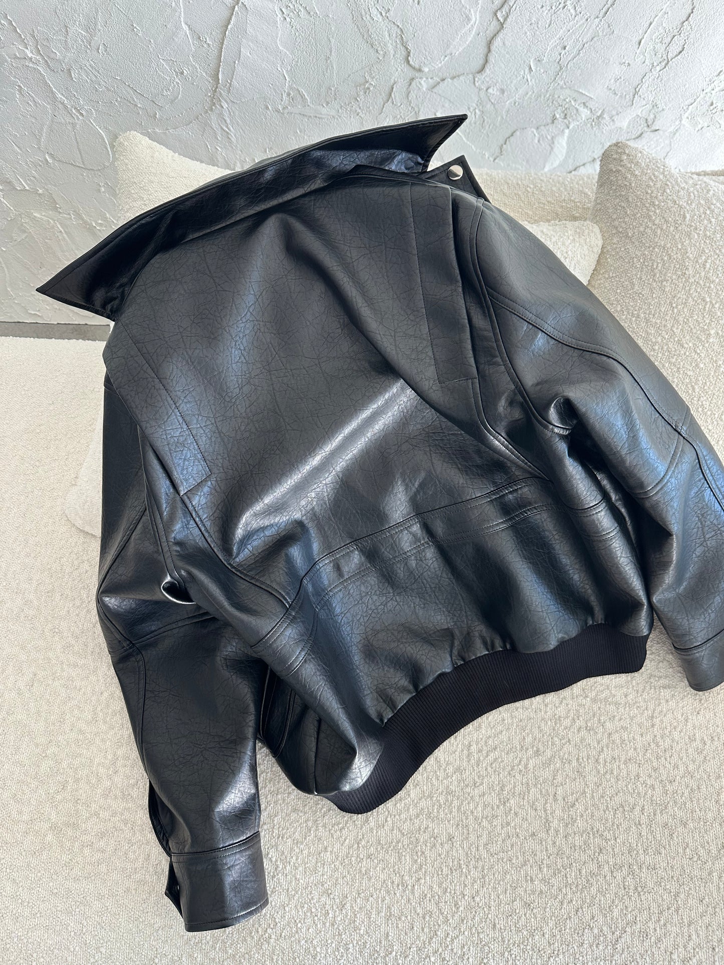 Giubbotto effetto pelle