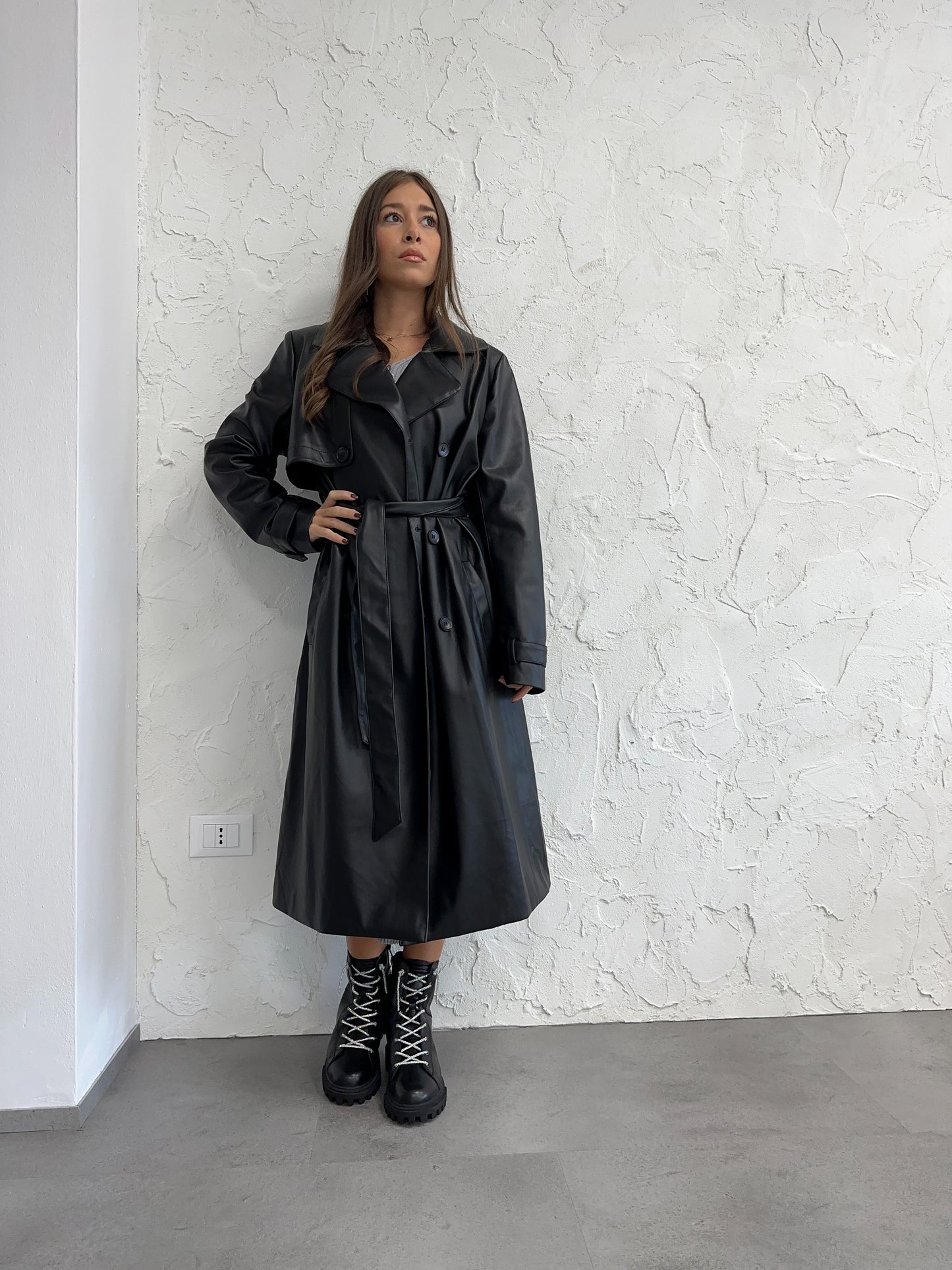 Trench simil pelle Eleh