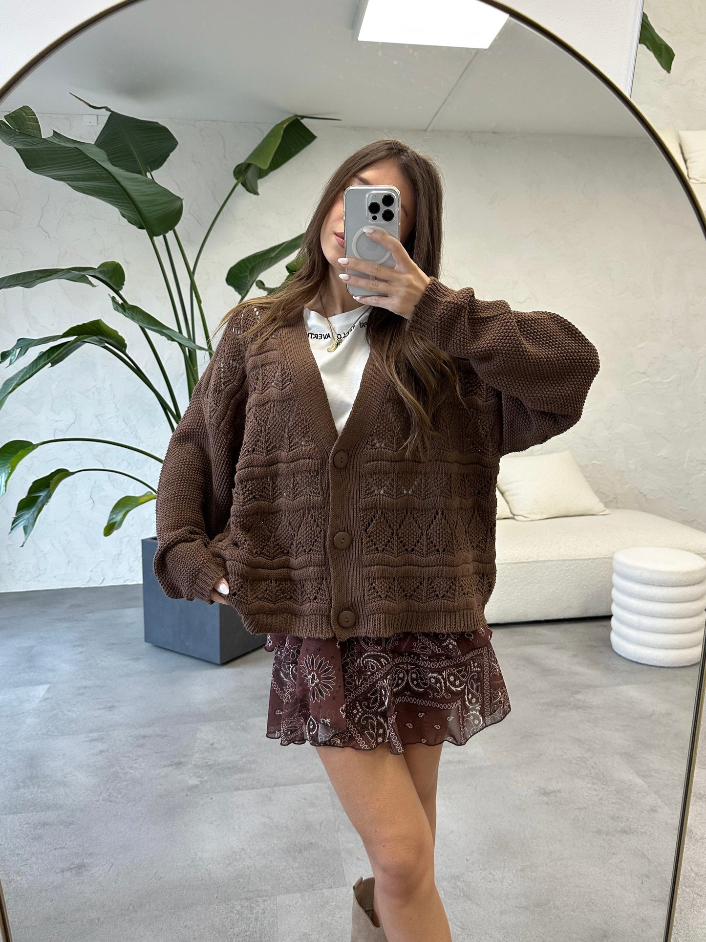 Cardigan traforato Vicolo