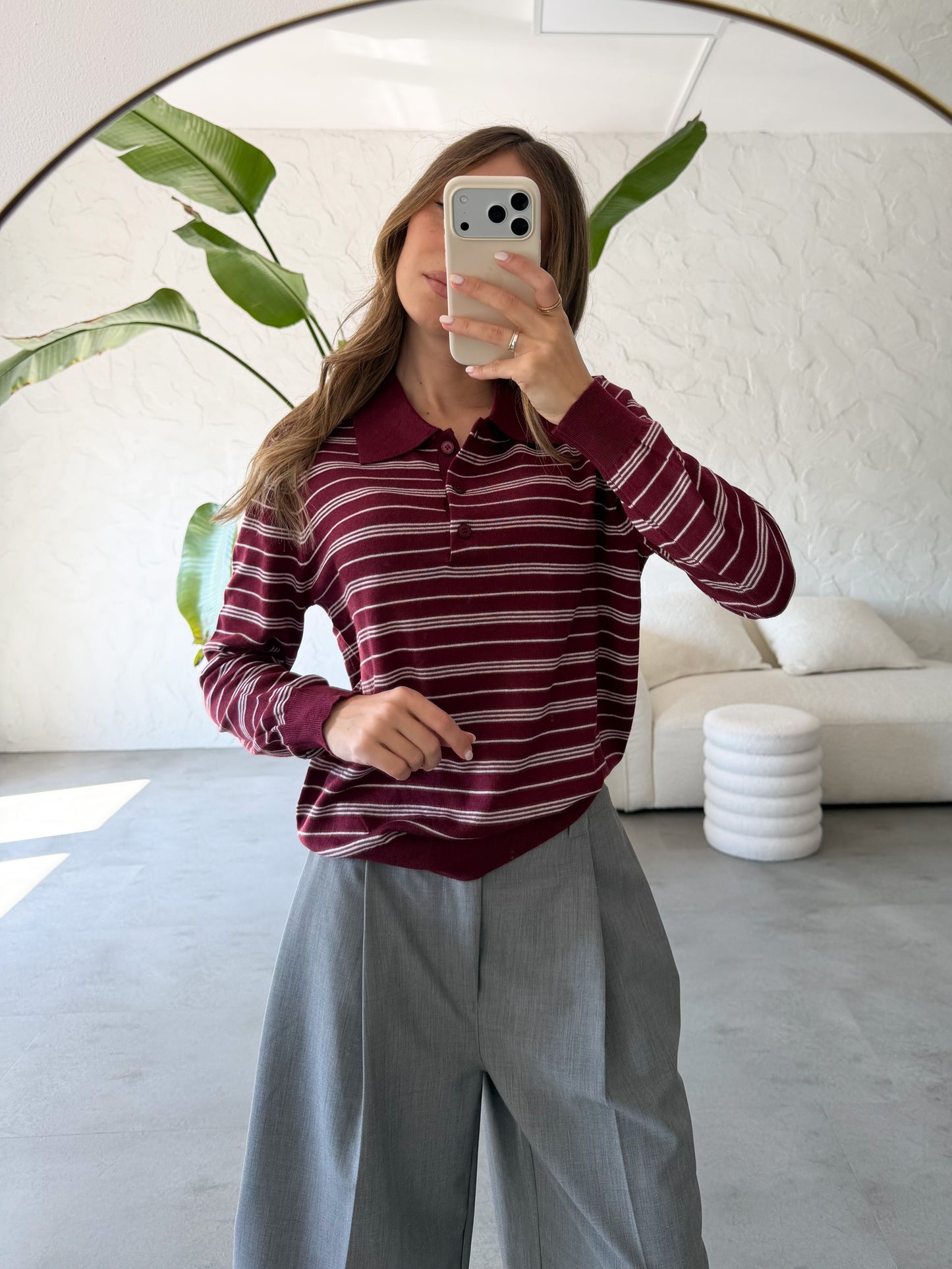 Maglia polo righe