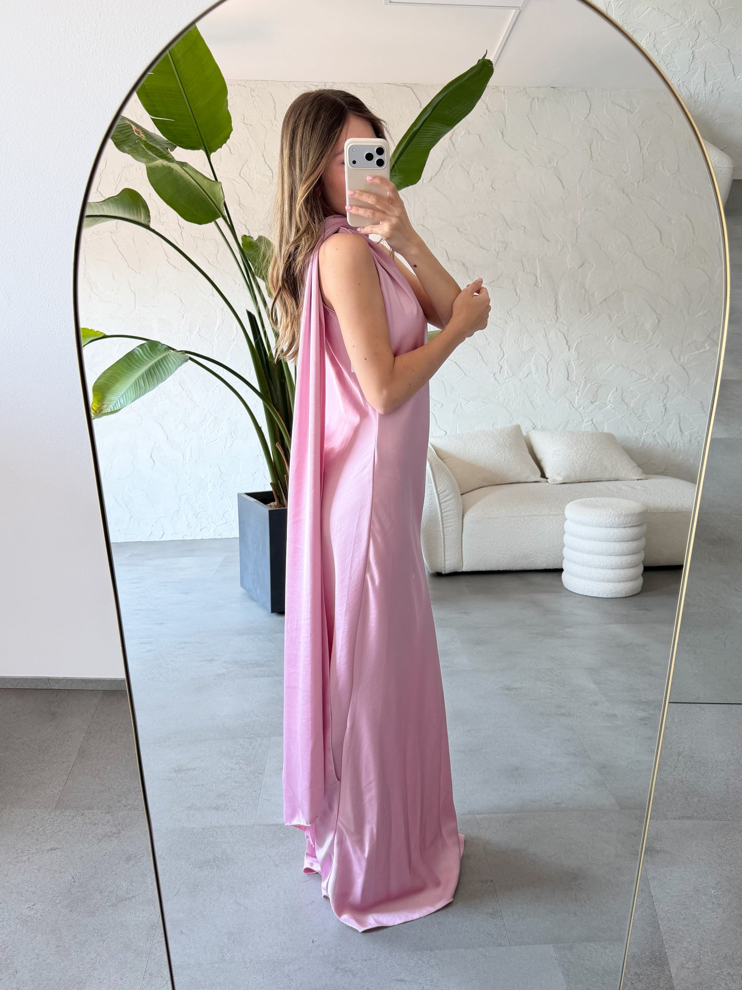 Abito fascia satin
