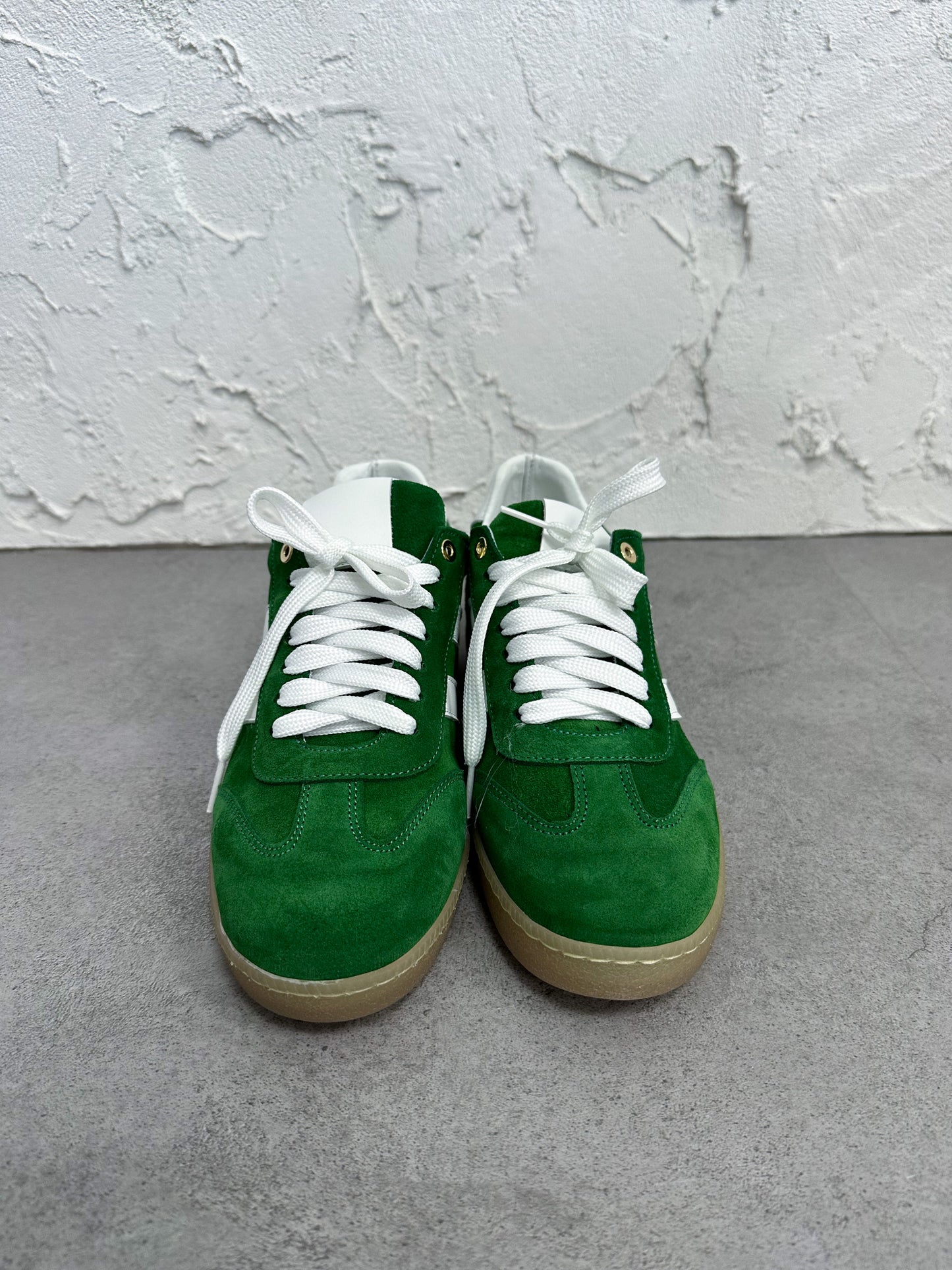Sneakers camoscio verde