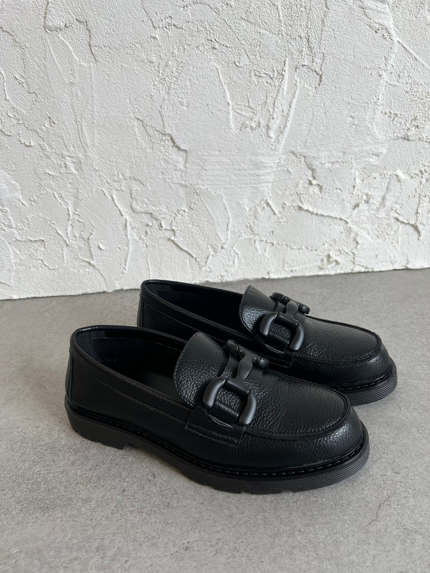 Mocassino total black Nacrèe
