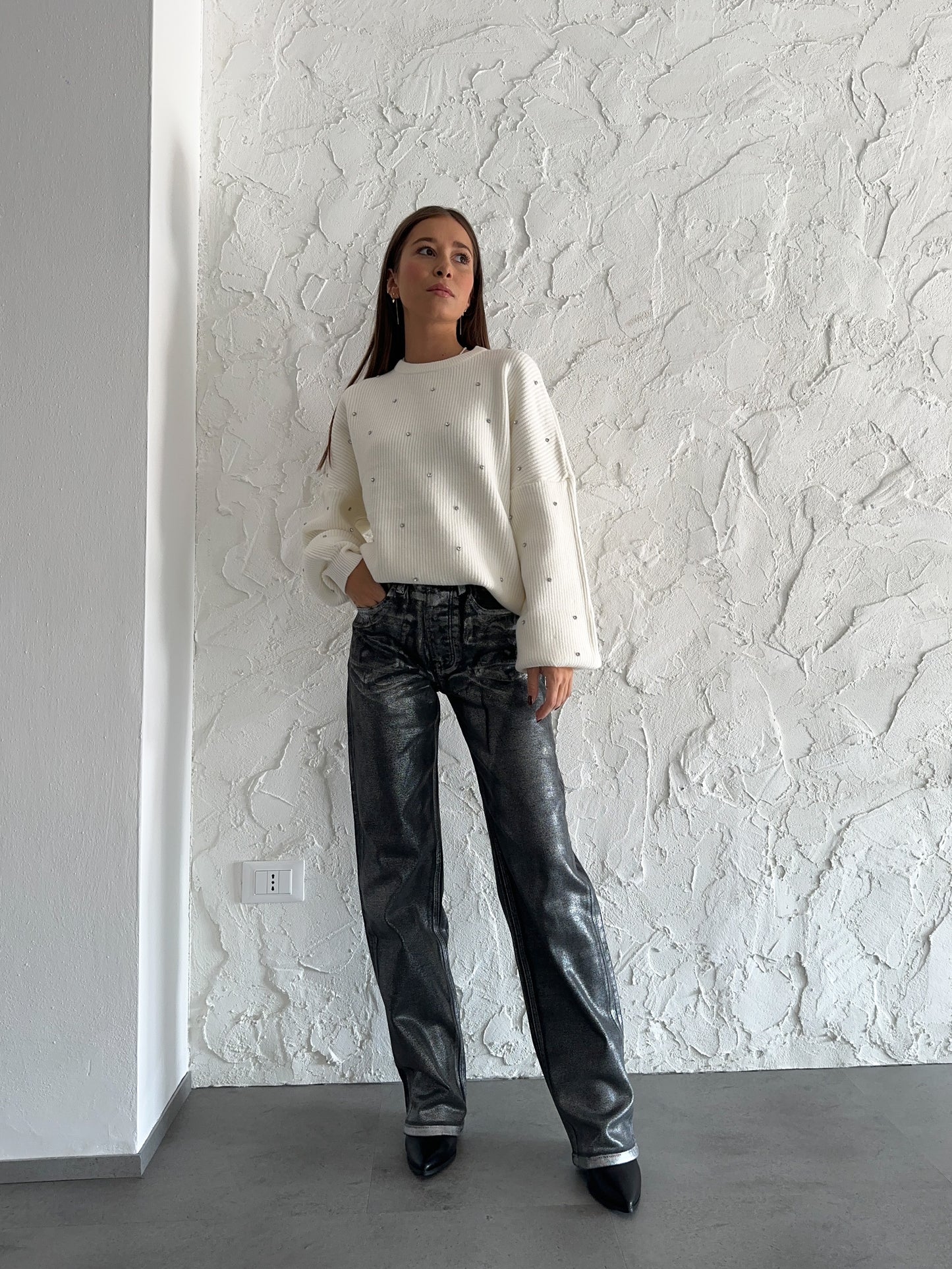 Jeans spalmato
