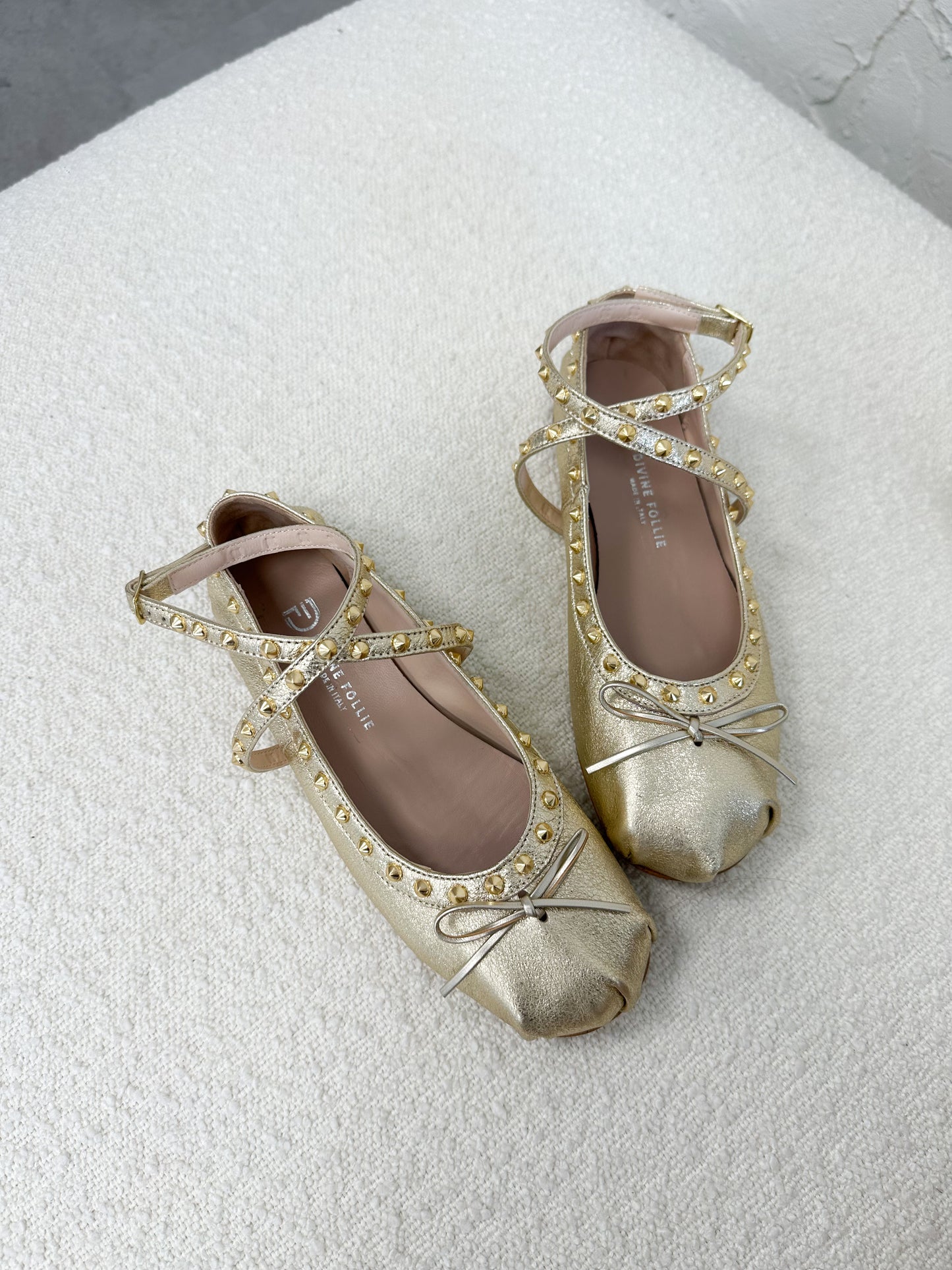 Ballerina platino borchie