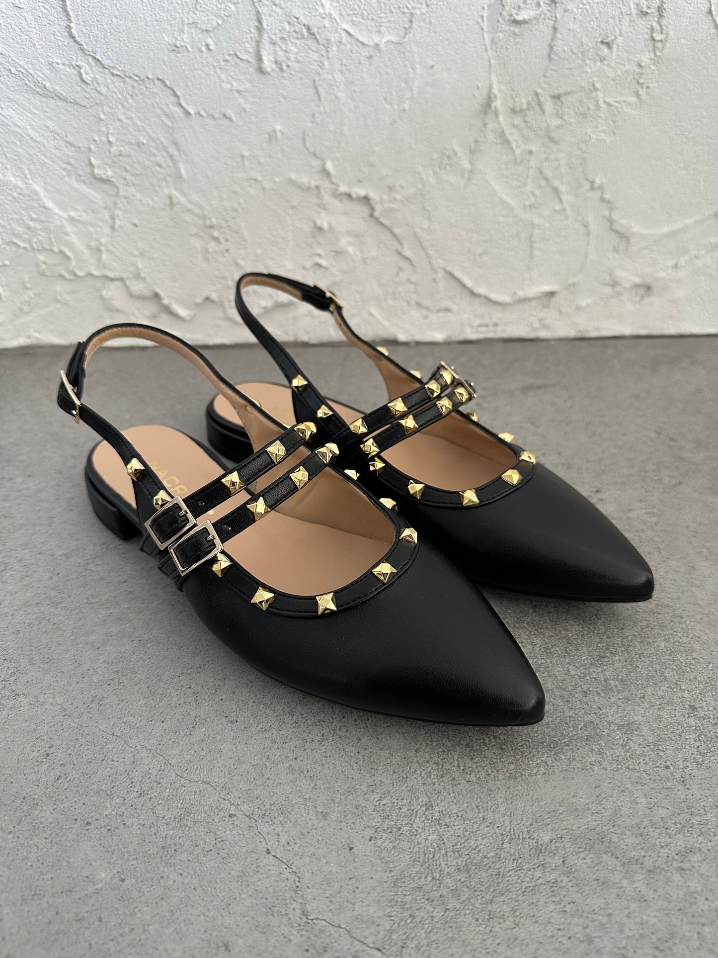 Slingback Nacrèe borchie cinturini
