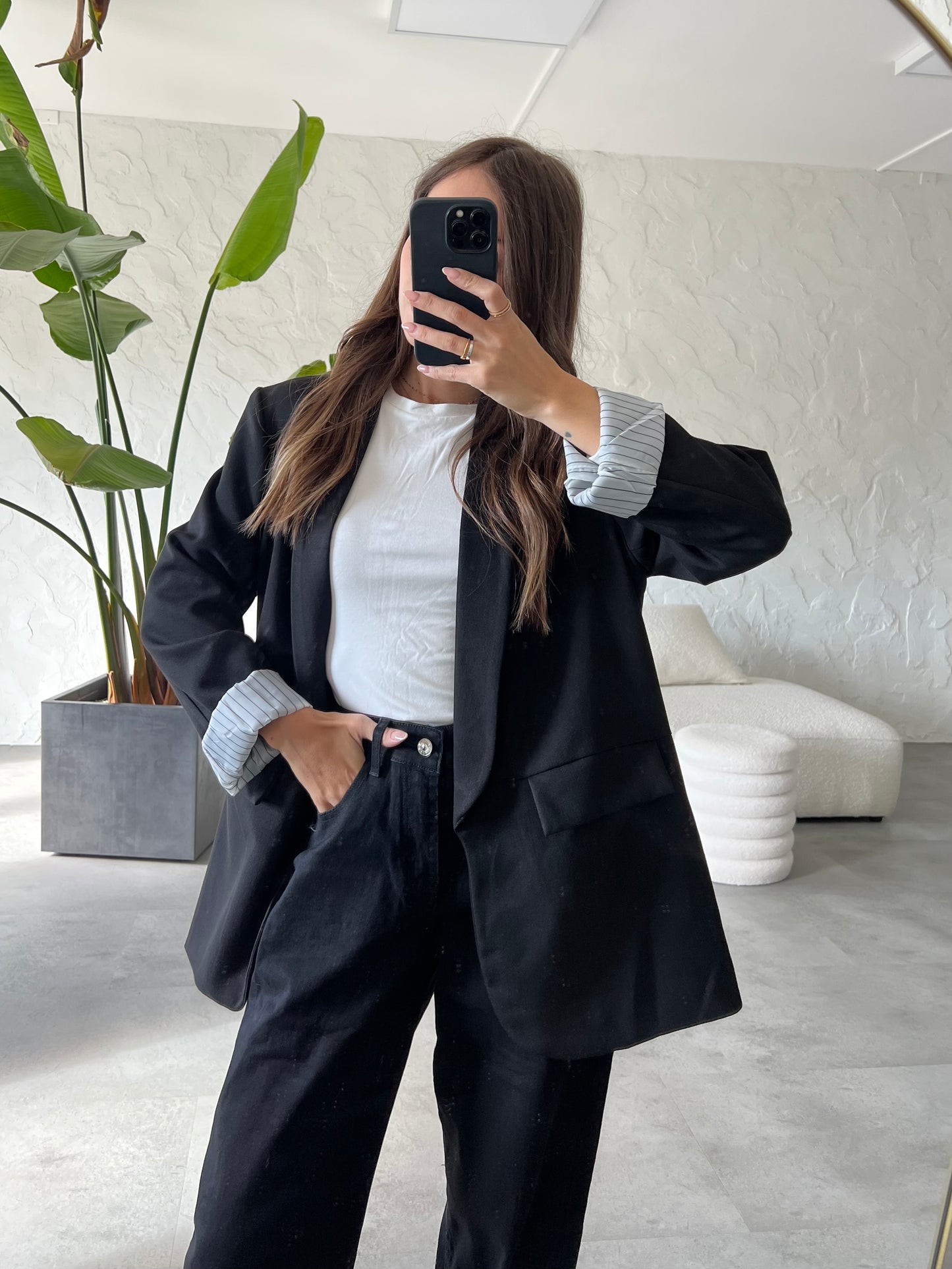 Blazer fodera righe