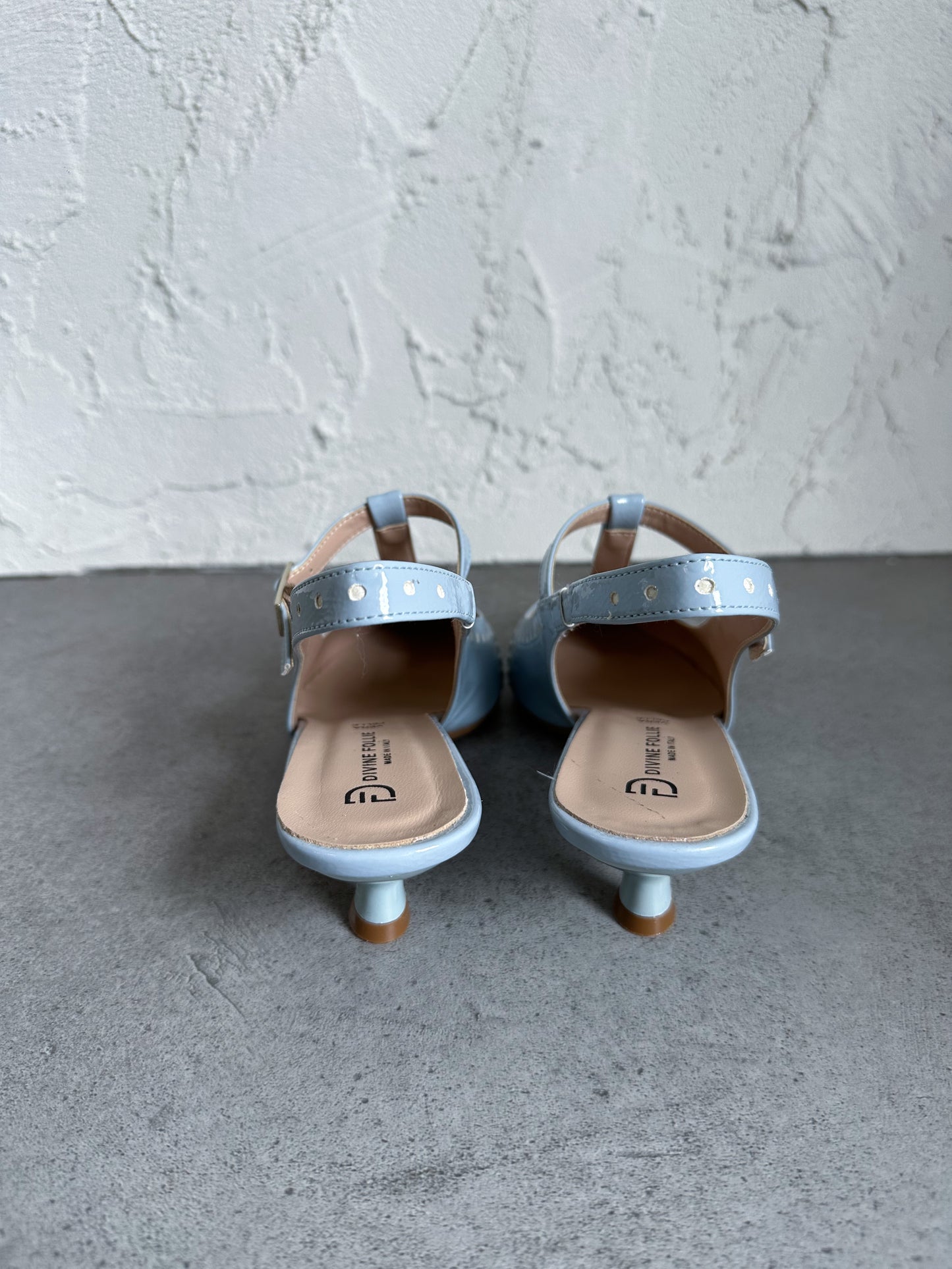 Slingback coda di rondine celeste