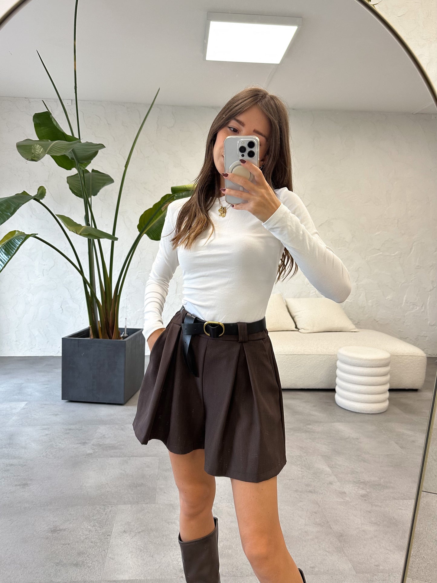Pantaloncino con cintura