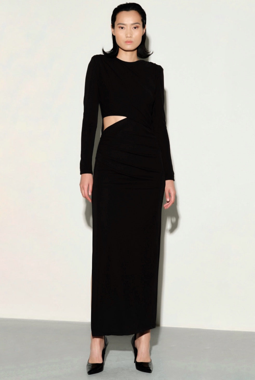 Abito cut out black The Lulù