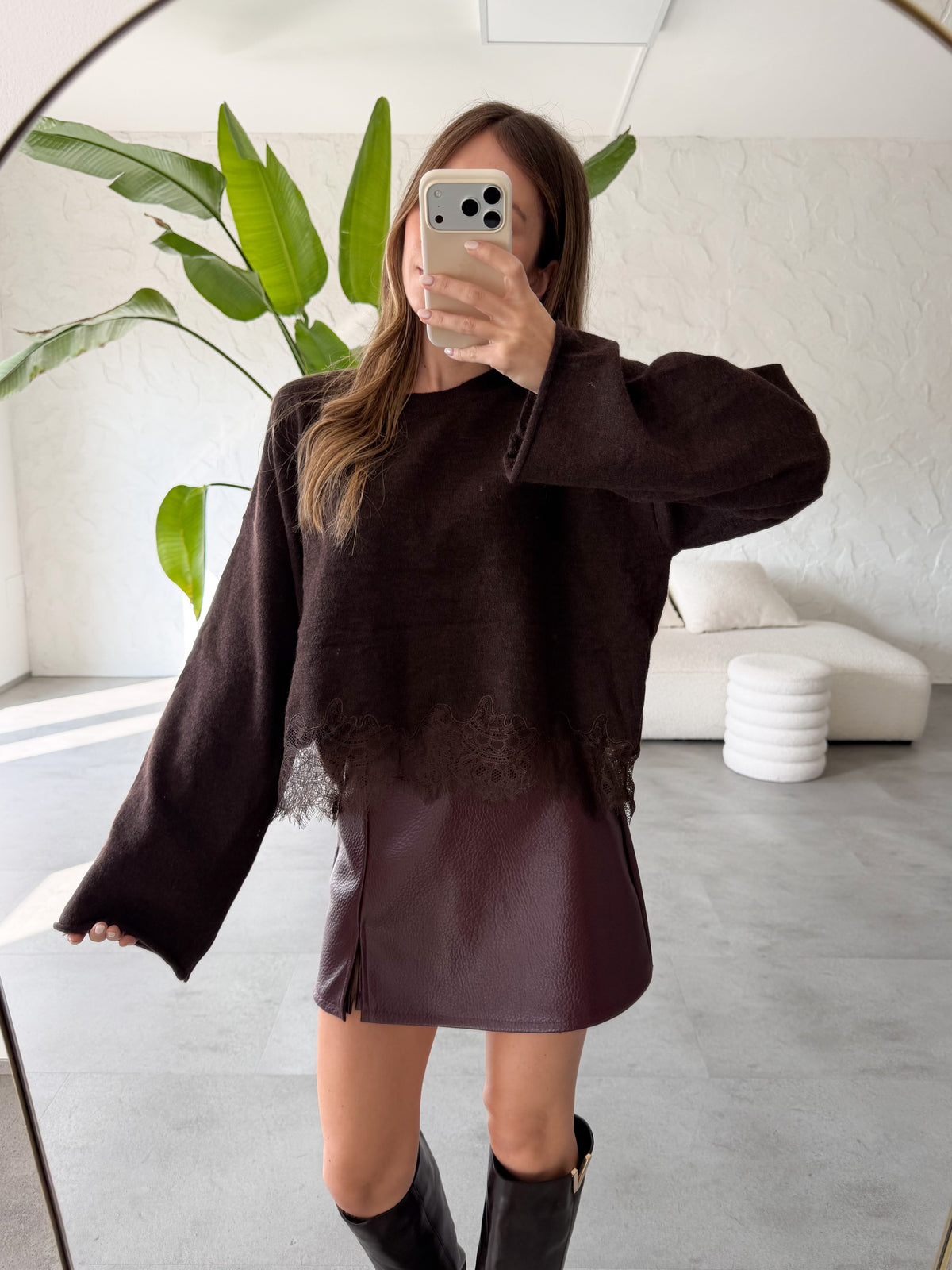 Maglione pizzo