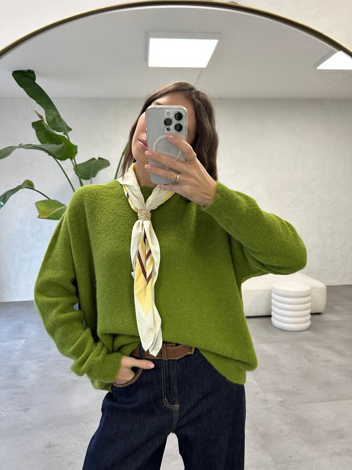 Maglione con foulard